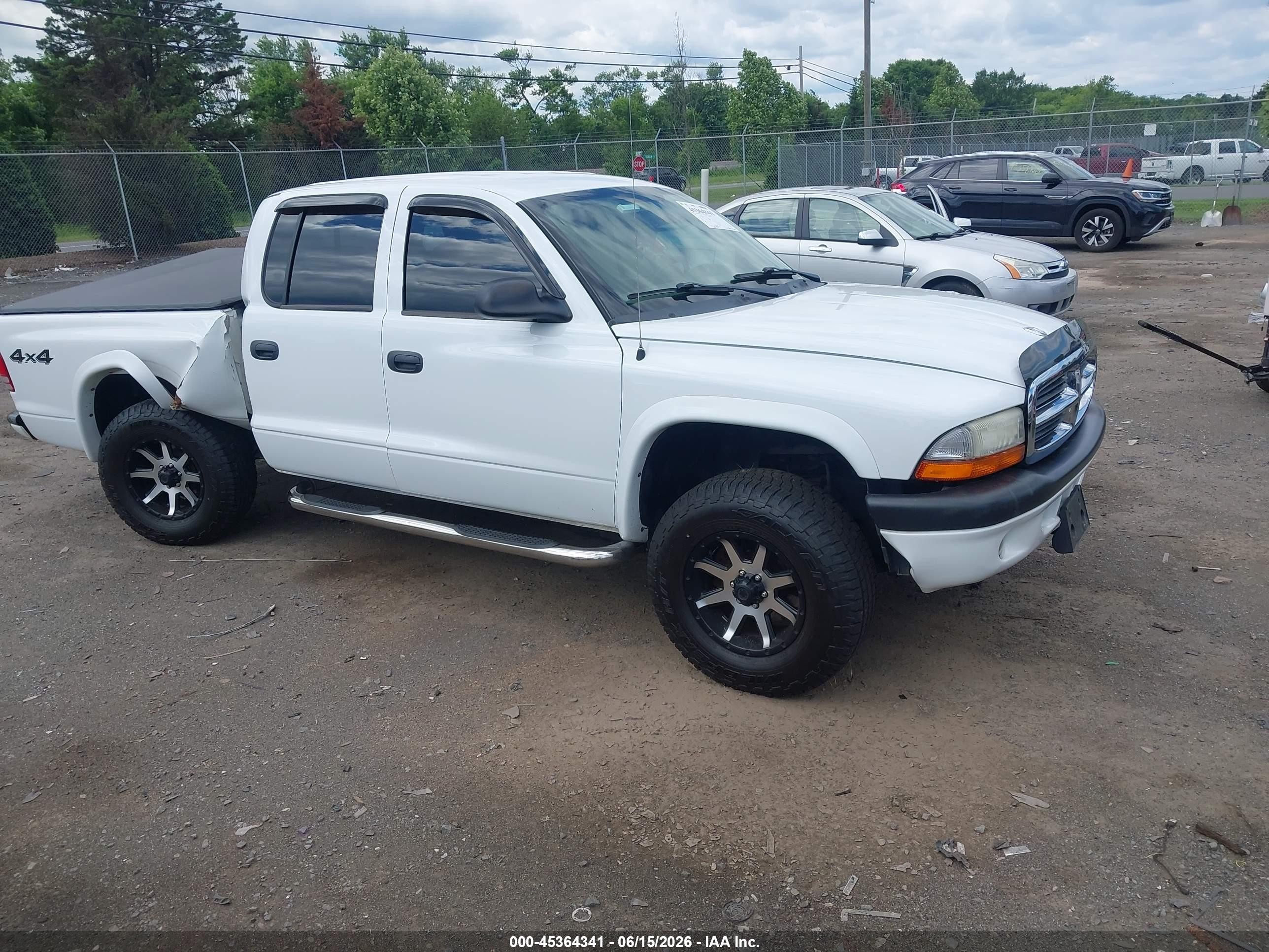 2004 Dodge Dakota Sport/sxt White vin: 1D7HG38N14S608576