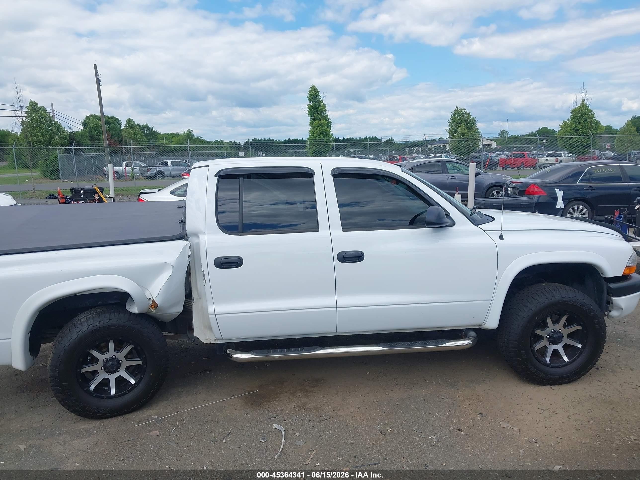 2004 Dodge Dakota Sport/sxt White vin: 1D7HG38N14S608576