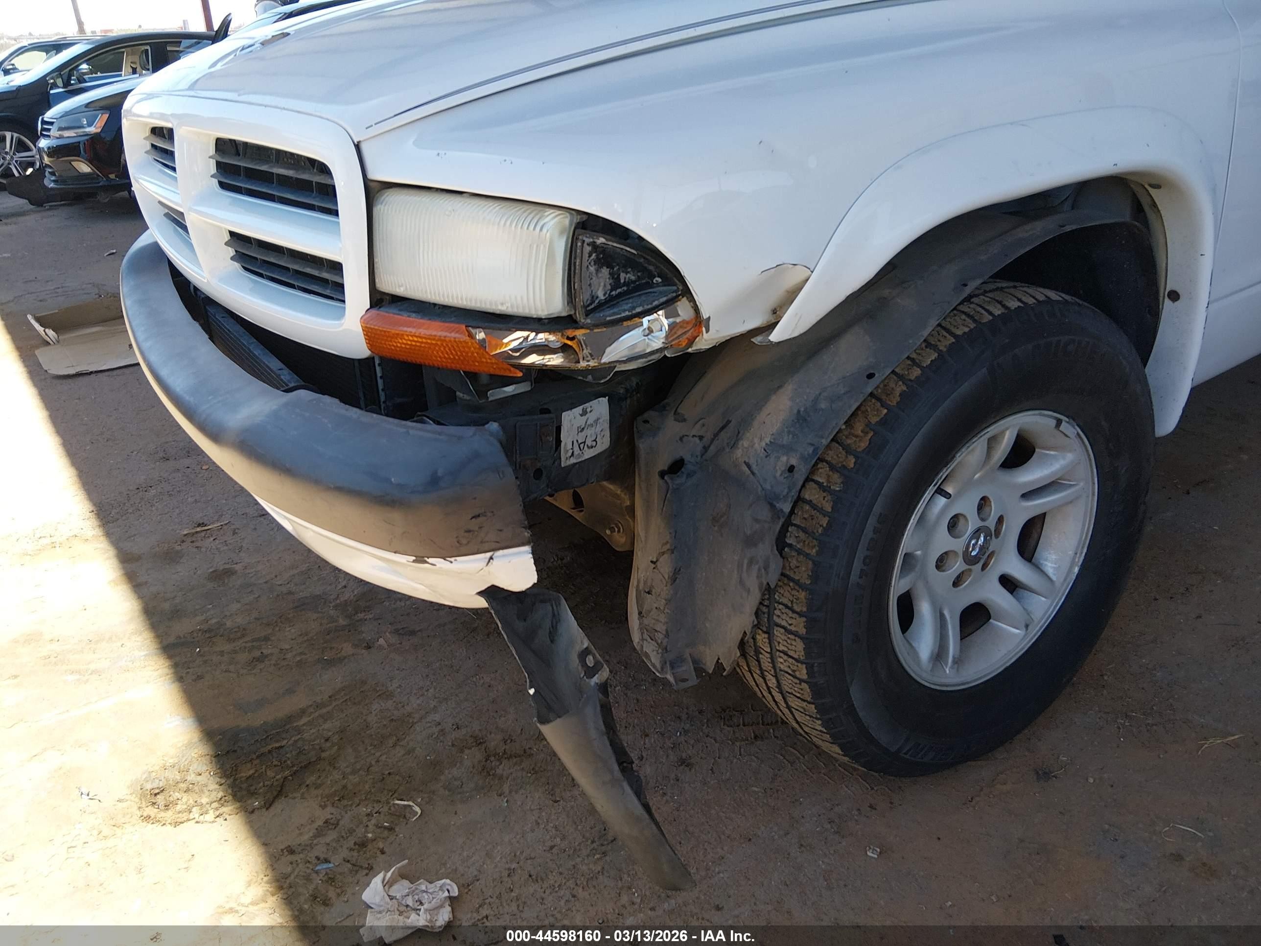 2003 Dodge Dakota Sport/sxt White vin: 1D7HG38N23S363544