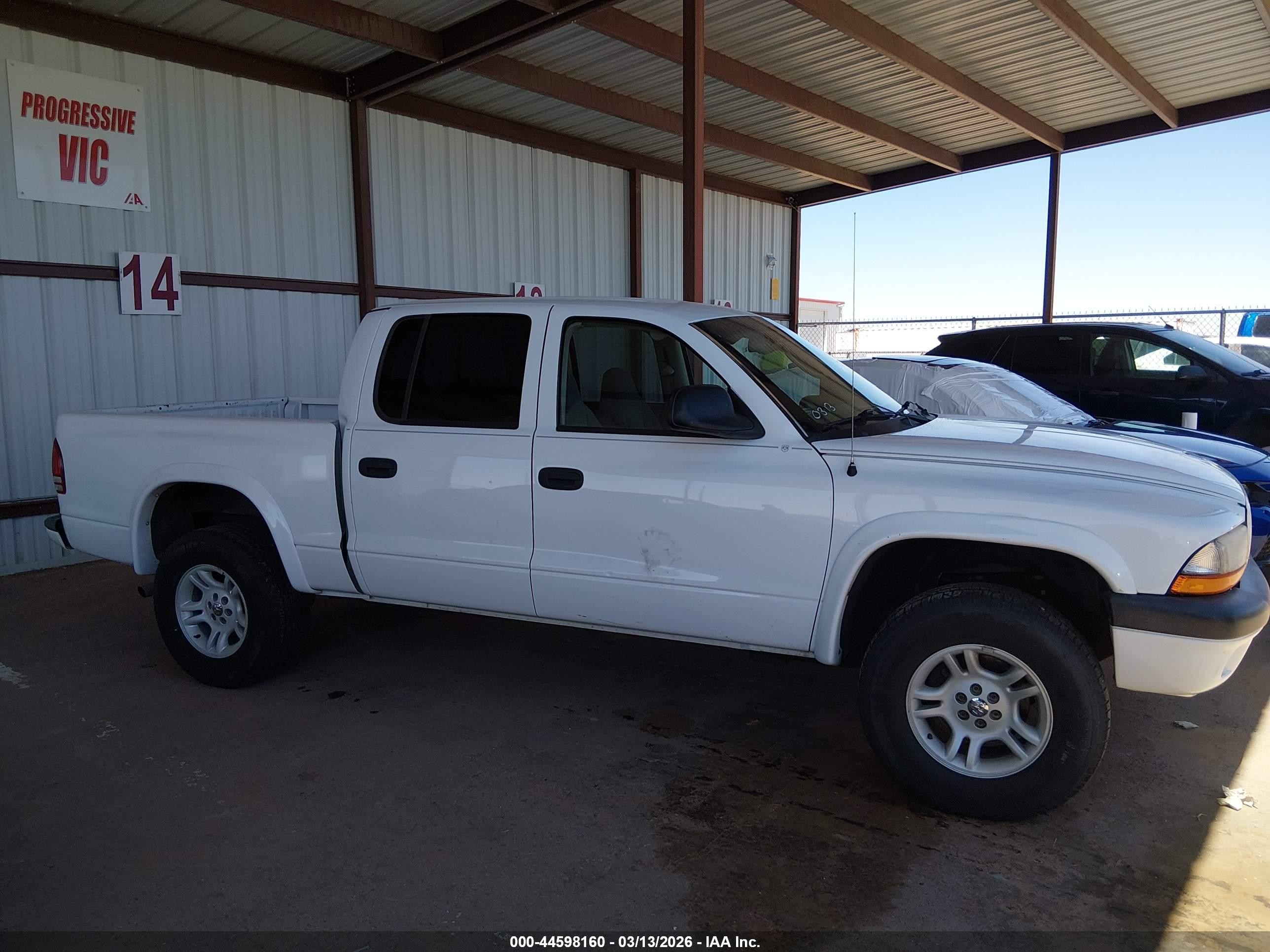 2003 Dodge Dakota Sport/sxt White vin: 1D7HG38N23S363544