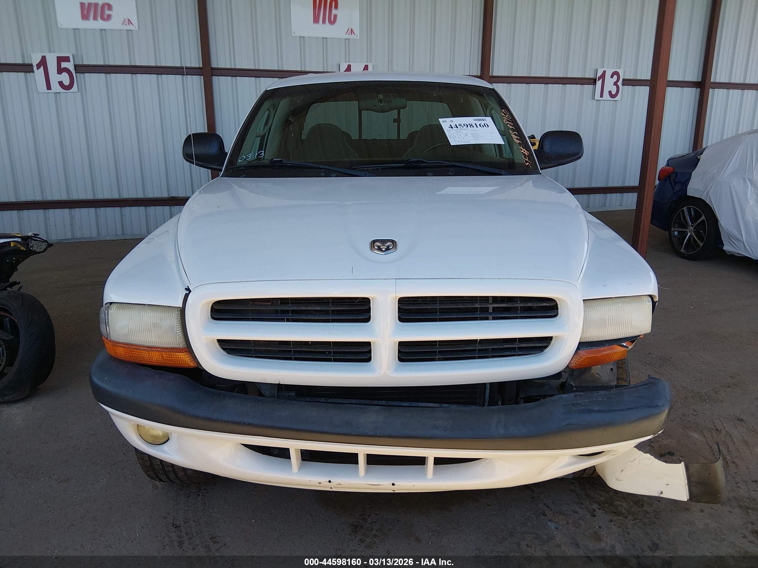 2003 Dodge Dakota Sport/sxt White vin: 1D7HG38N23S363544