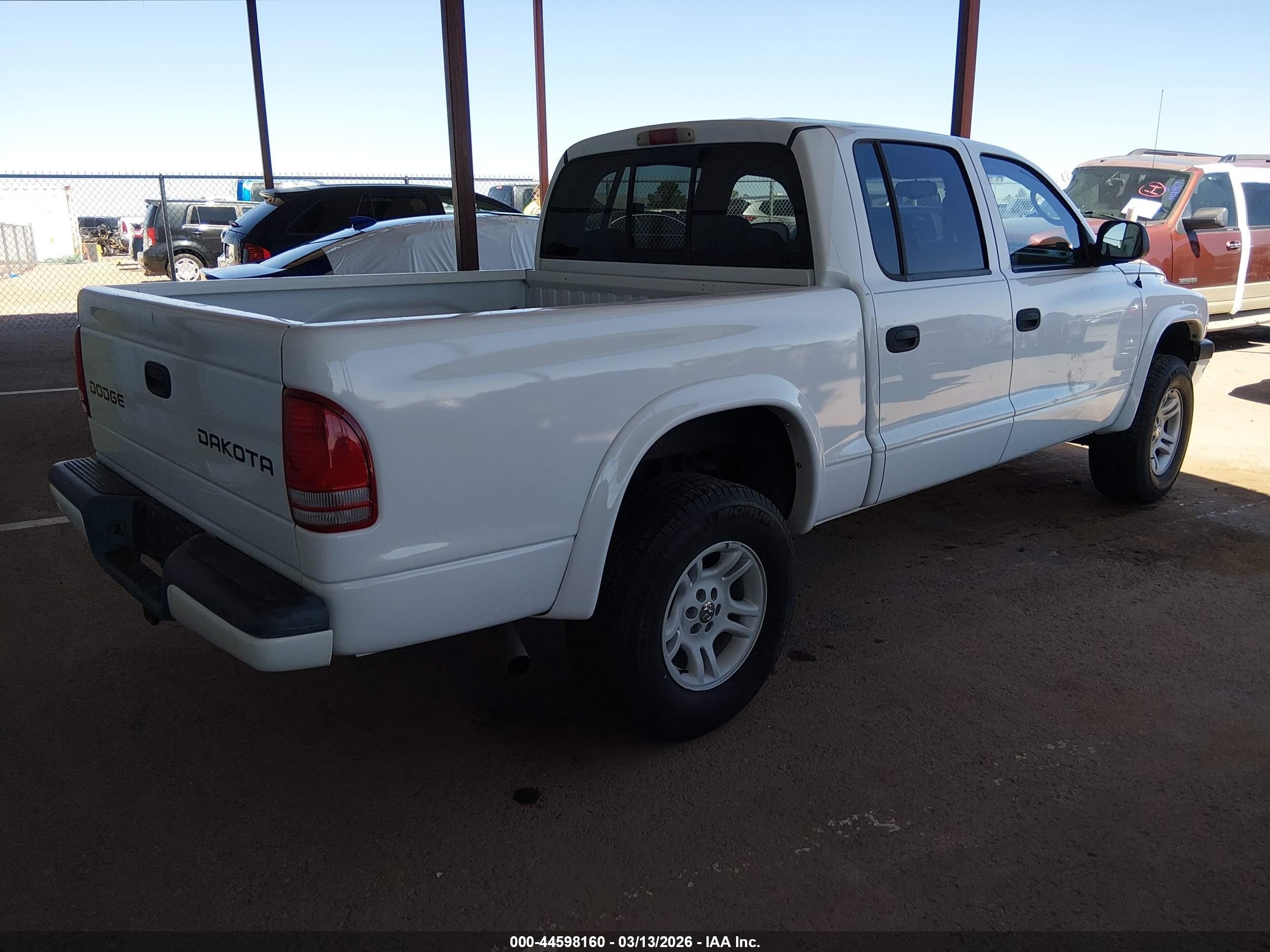 2003 Dodge Dakota Sport/sxt White vin: 1D7HG38N23S363544