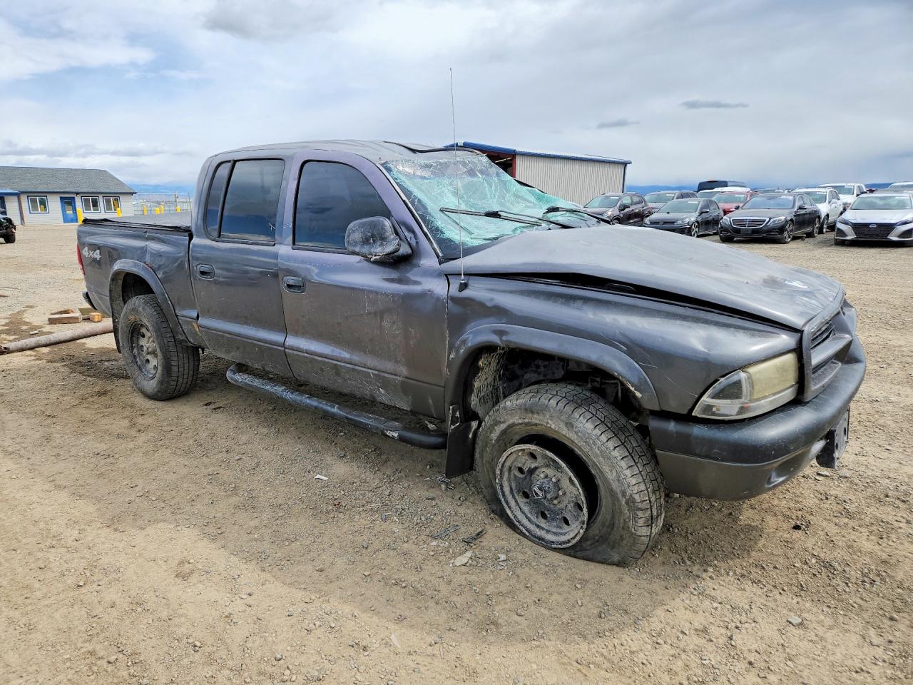 2003 Dodge Dakota Quad Sport Gray vin: 1D7HG38N43S138798