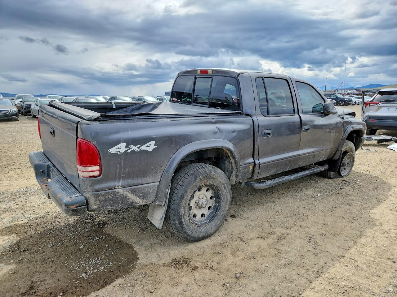 2003 Dodge Dakota Quad Sport Gray vin: 1D7HG38N43S138798