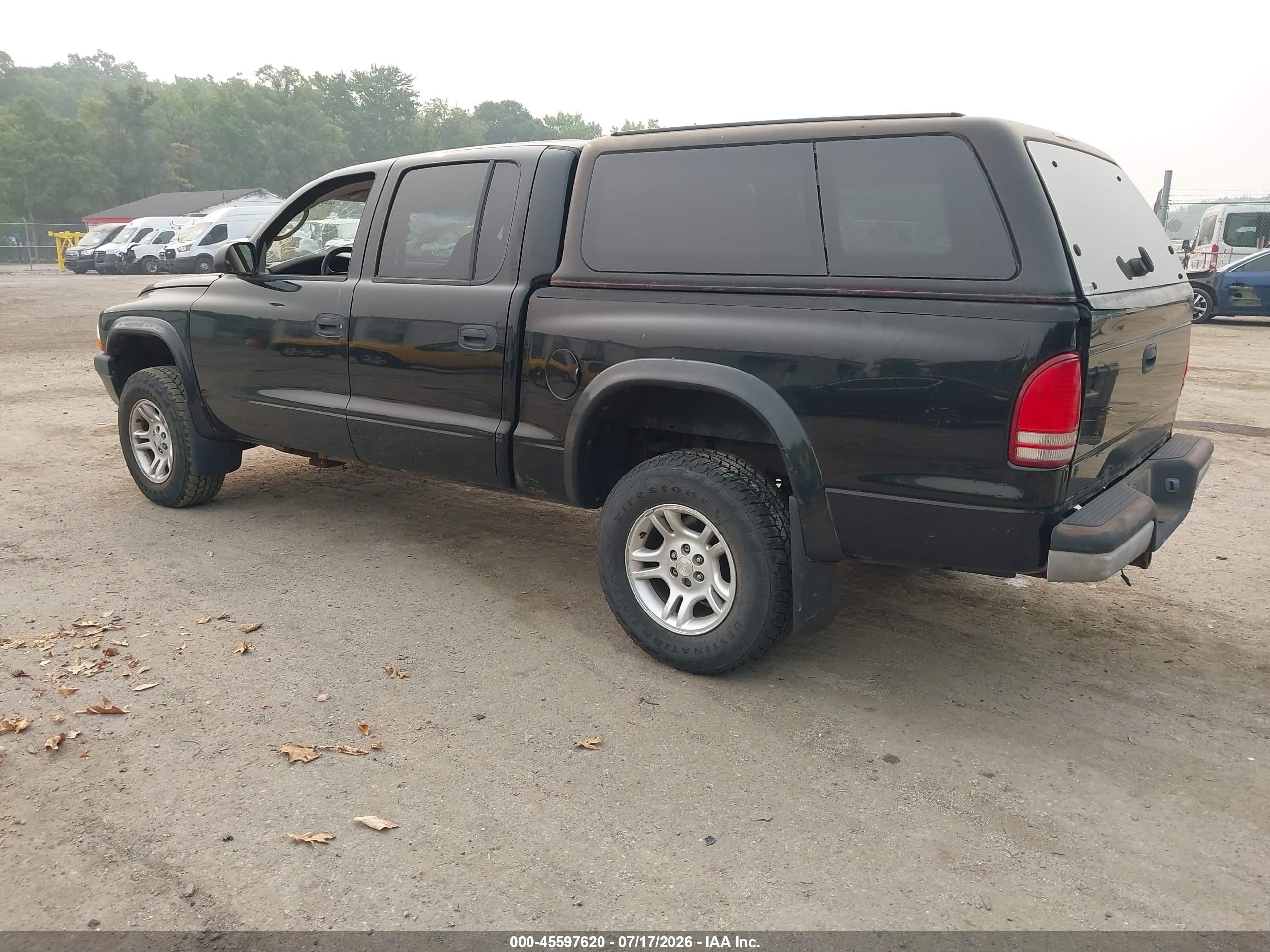 2003 Dodge Dakota Sport/sxt Black vin: 1D7HG38N53S217266