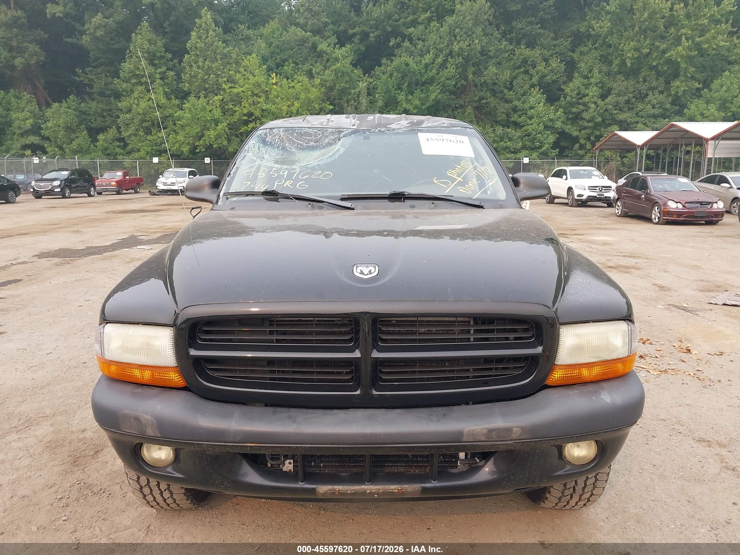 2003 Dodge Dakota Sport/sxt Black vin: 1D7HG38N53S217266