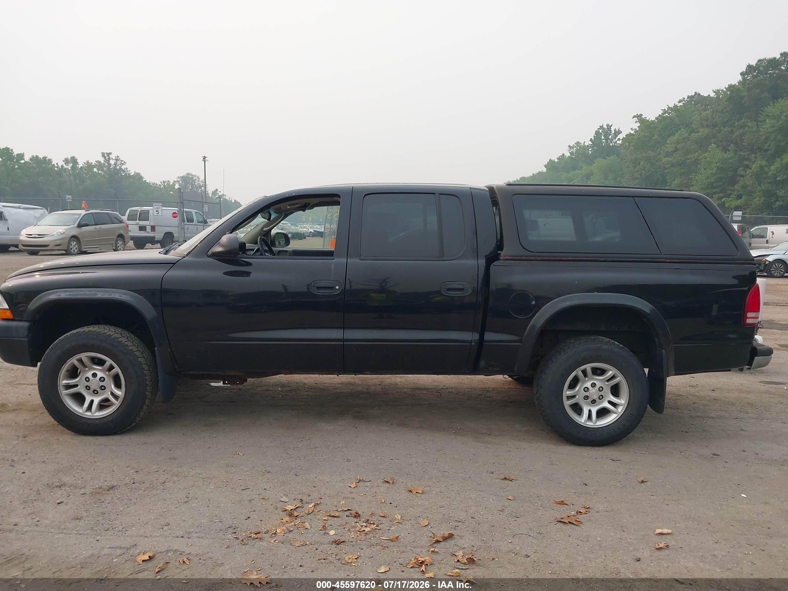 2003 Dodge Dakota Sport/sxt Black vin: 1D7HG38N53S217266