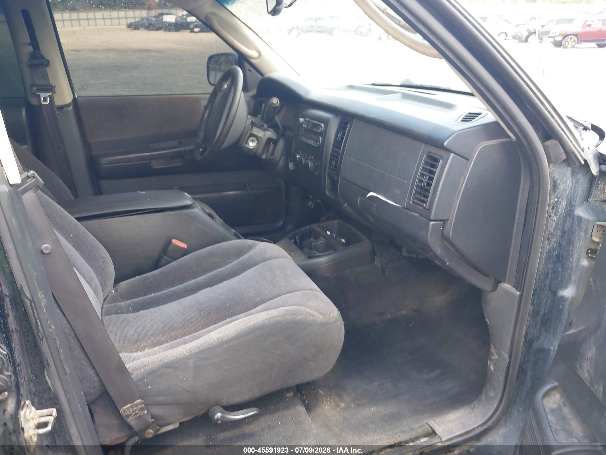 2004 Dodge Dakota Sport/sxt Black vin: 1D7HG38N54S688531