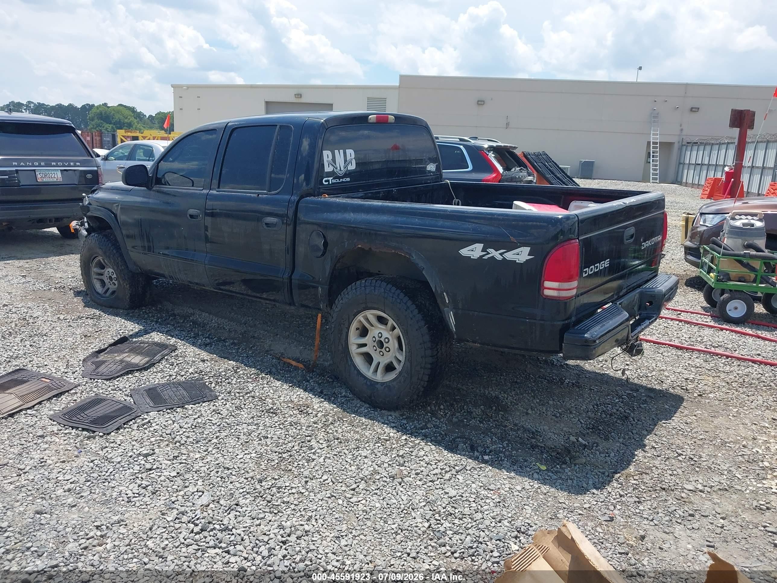 2004 Dodge Dakota Sport/sxt Black vin: 1D7HG38N54S688531