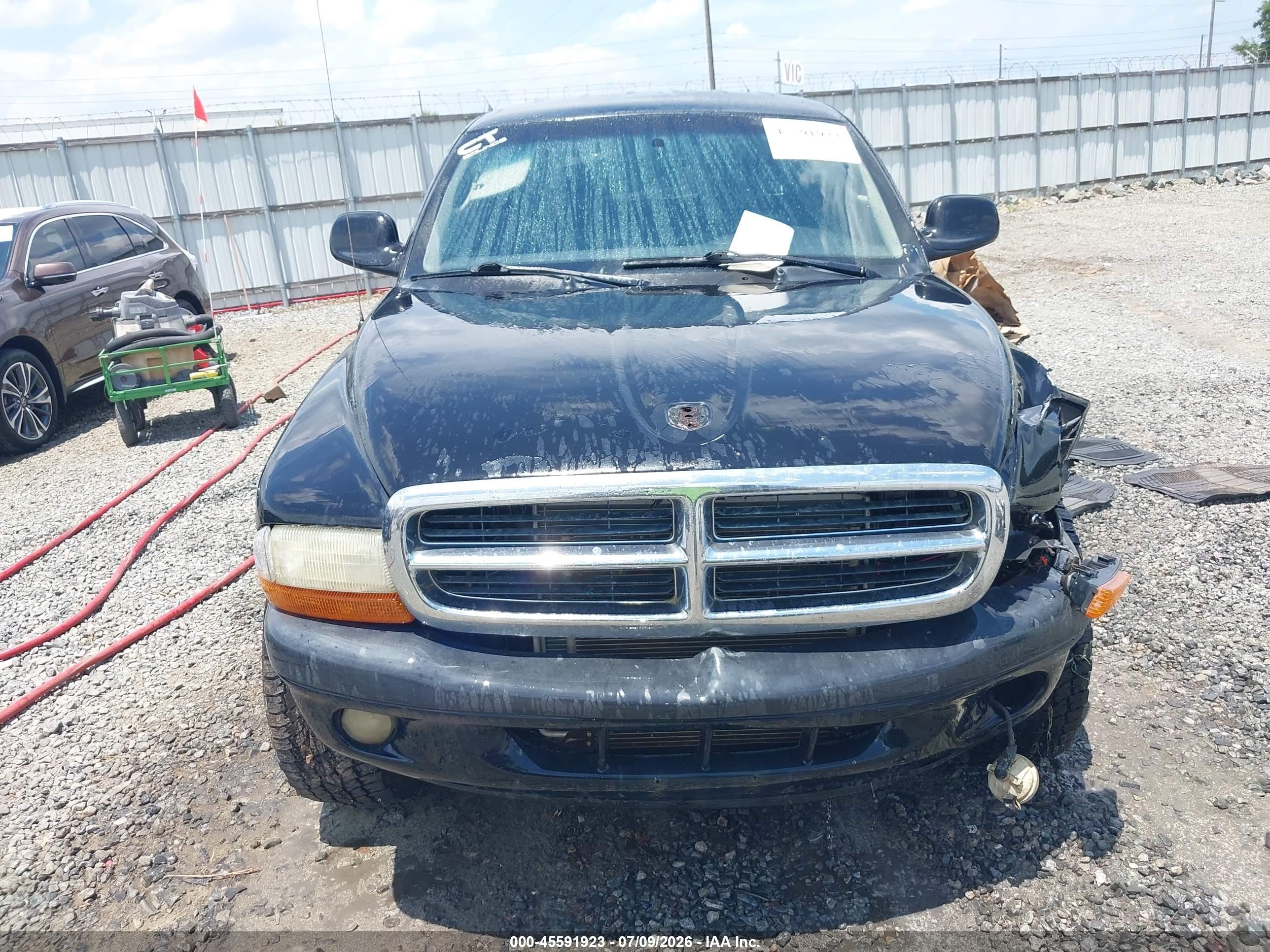 2004 Dodge Dakota Sport/sxt Black vin: 1D7HG38N54S688531