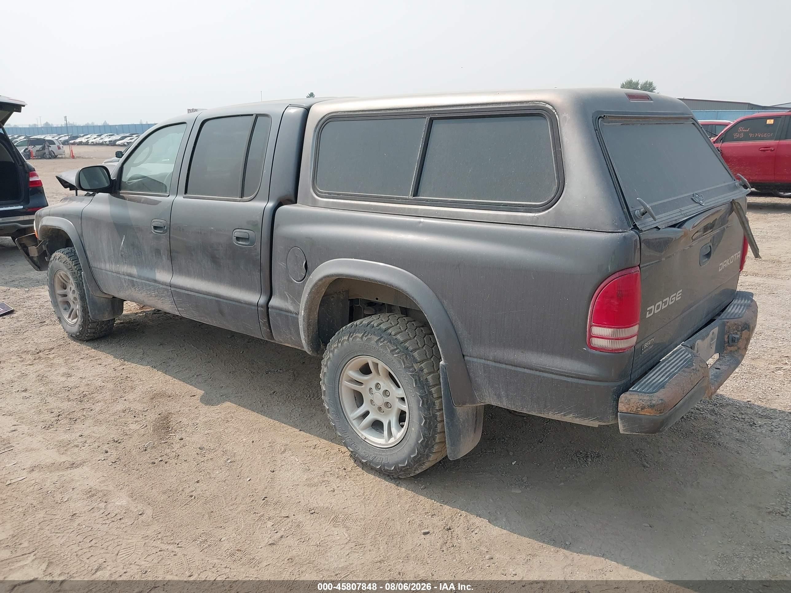 2003 Dodge Dakota Sport/sxt Gray vin: 1D7HG38N73S164165