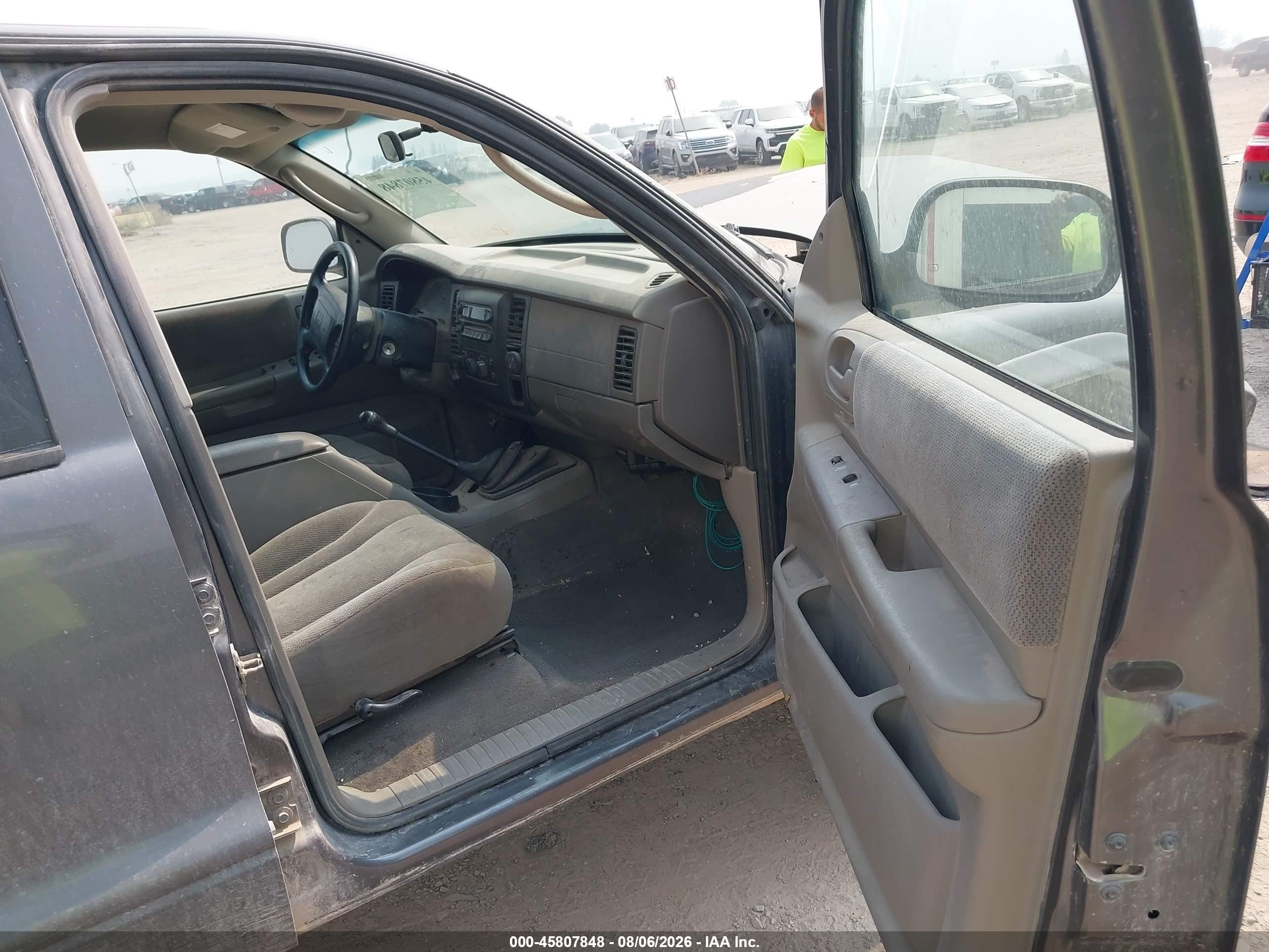 2003 Dodge Dakota Sport/sxt Gray vin: 1D7HG38N73S164165