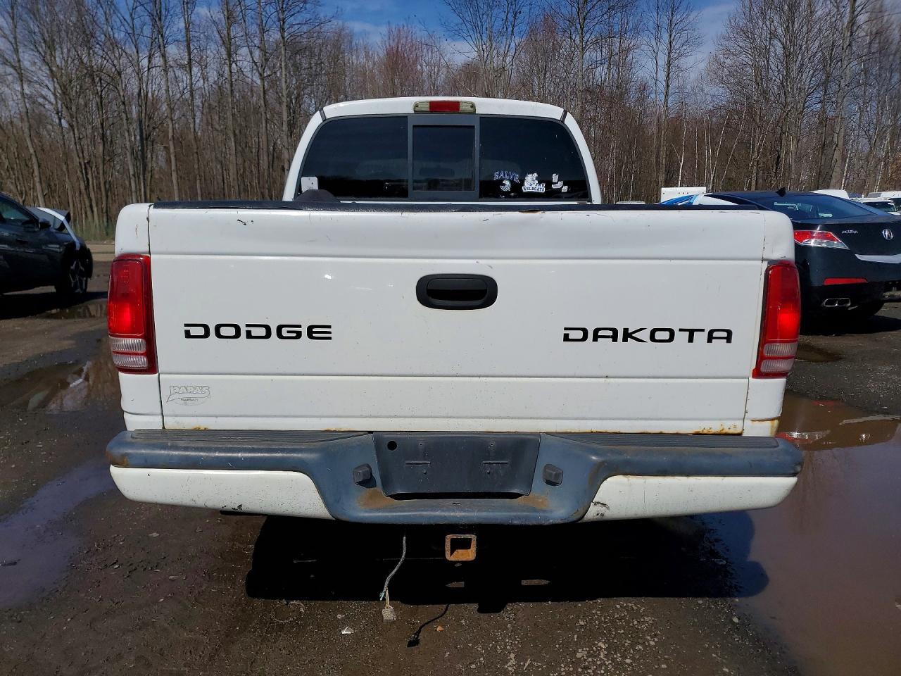 2004 Dodge Dakota Quad Sport White vin: 1D7HG38N74S758580