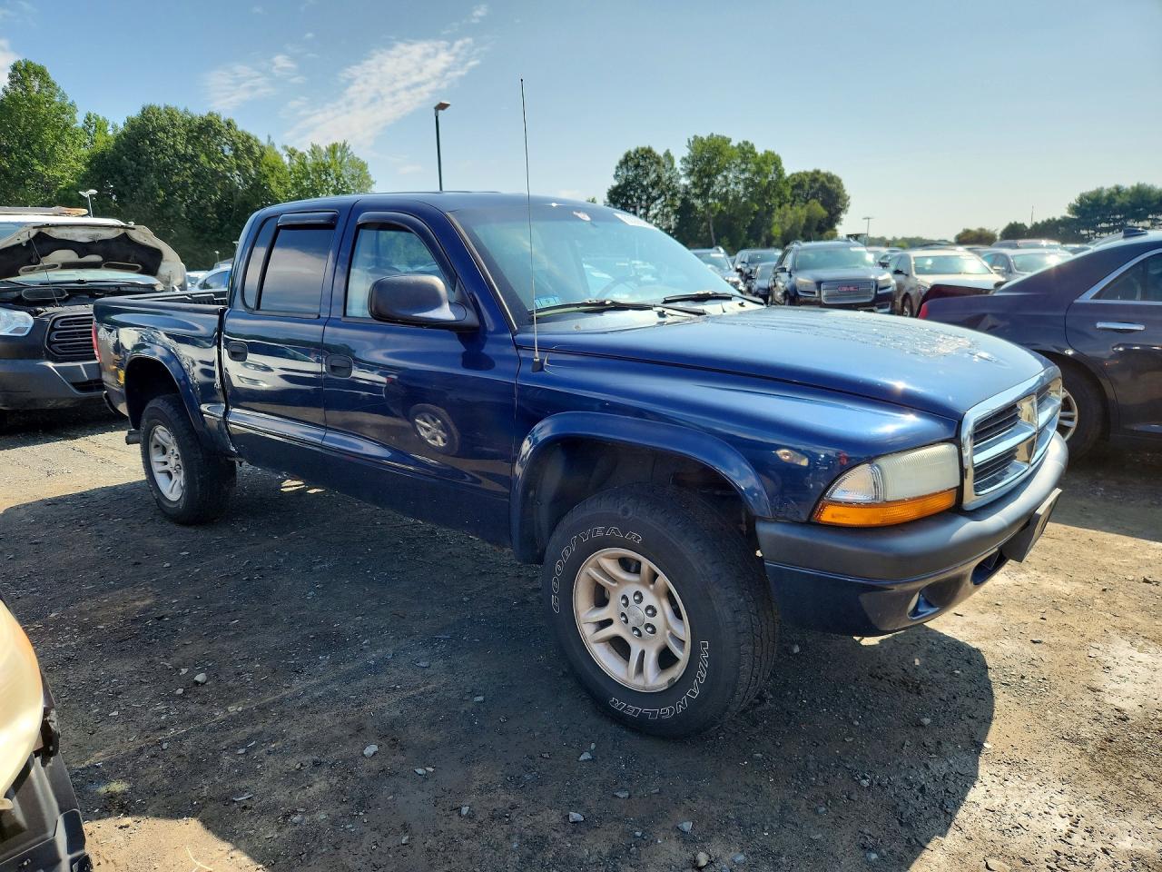 2004 Dodge Dakota Quad Sport Blue vin: 1D7HG38N94S622287