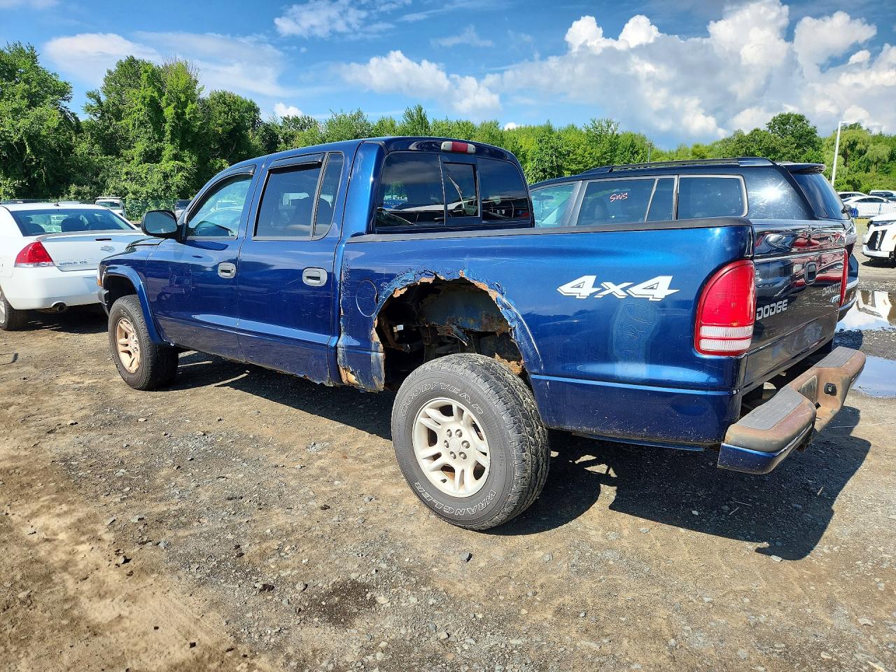 2004 Dodge Dakota Quad Sport Blue vin: 1D7HG38N94S622287