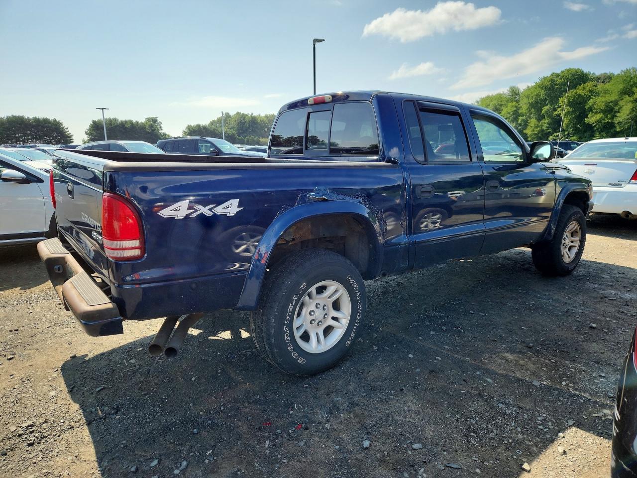 2004 Dodge Dakota Quad Sport Blue vin: 1D7HG38N94S622287