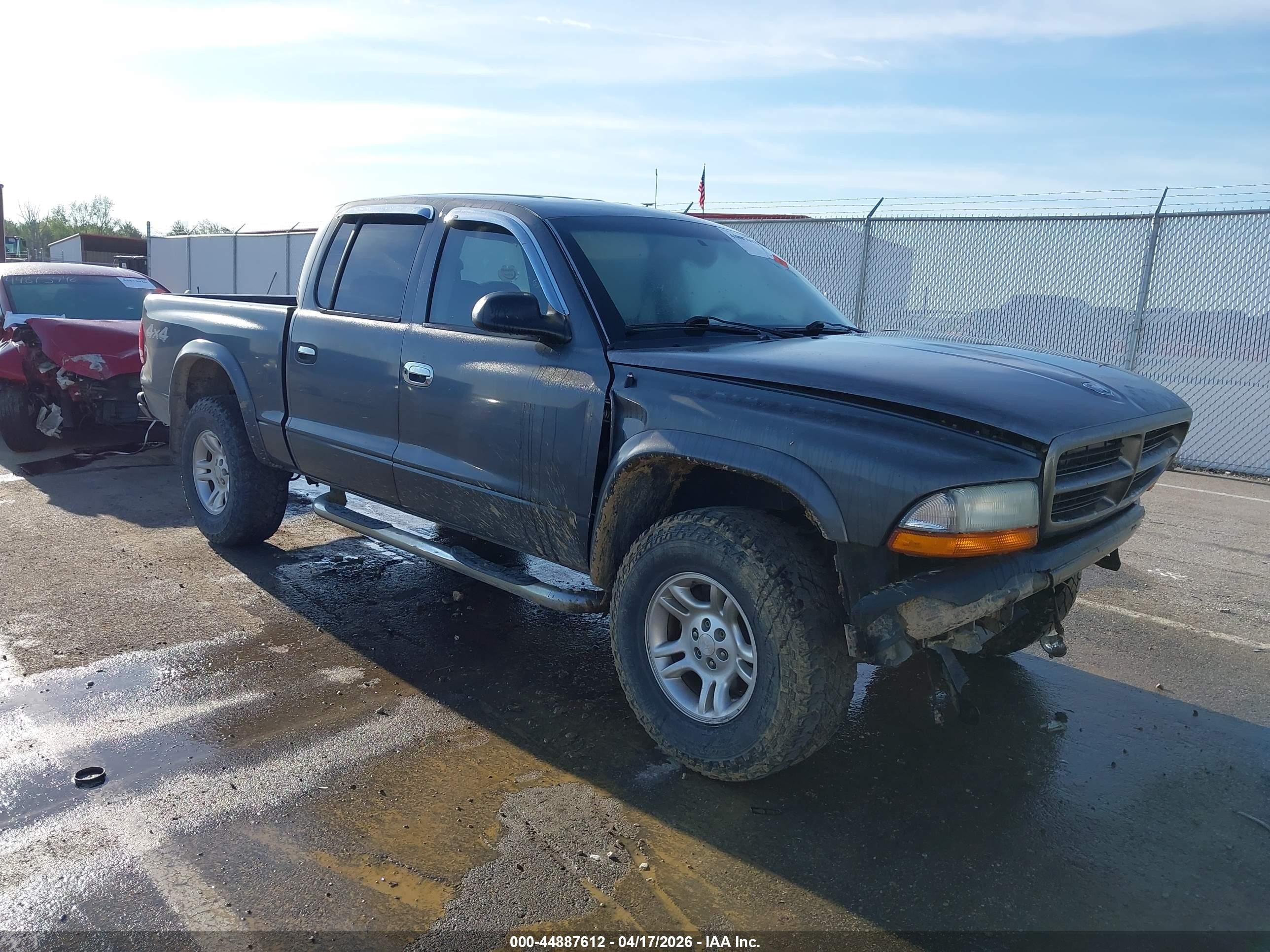 2003 Dodge Dakota Sport/sxt Gray vin: 1D7HG38X43S122585