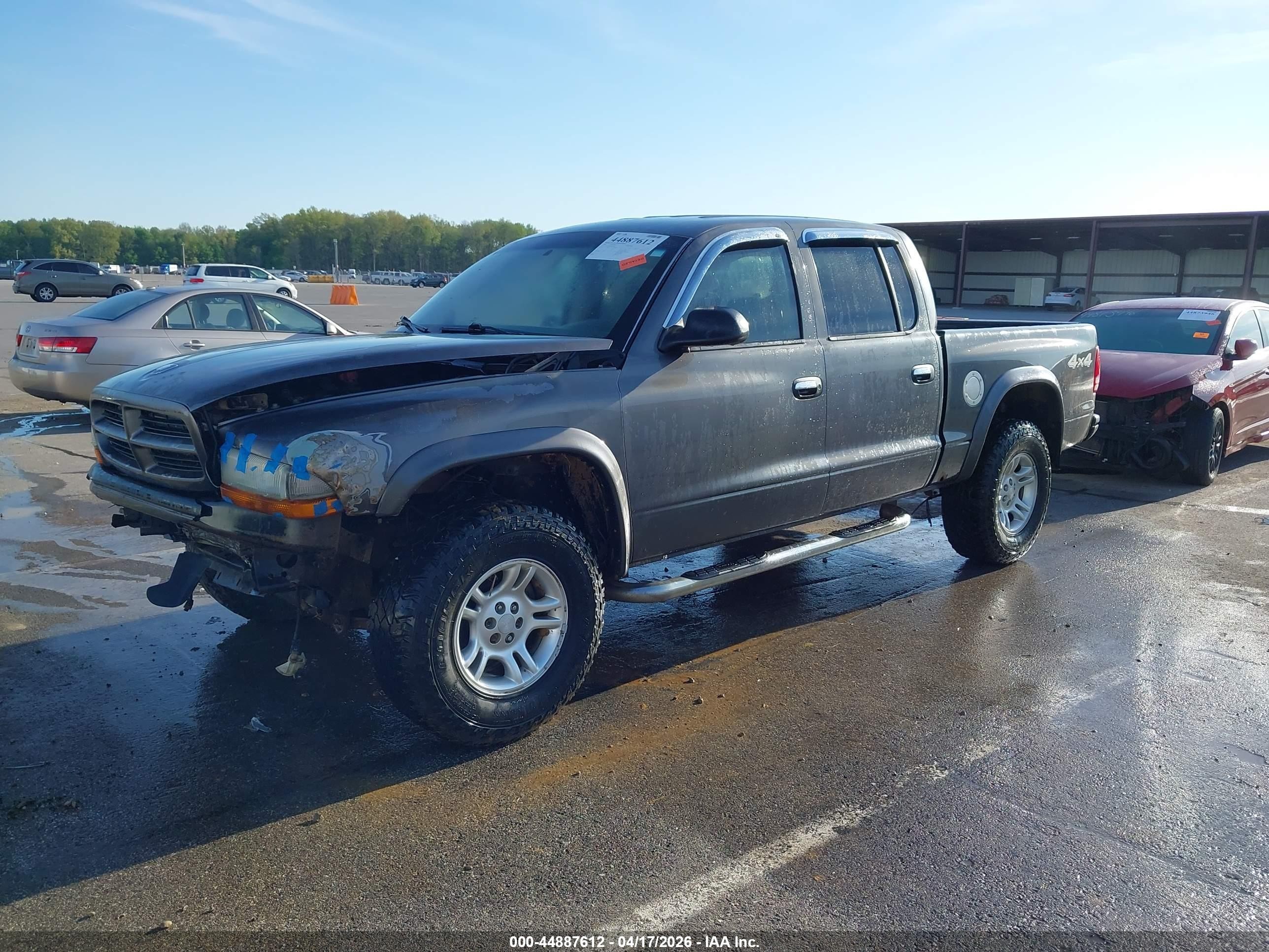 2003 Dodge Dakota Sport/sxt Серый vin: 1D7HG38X43S122585