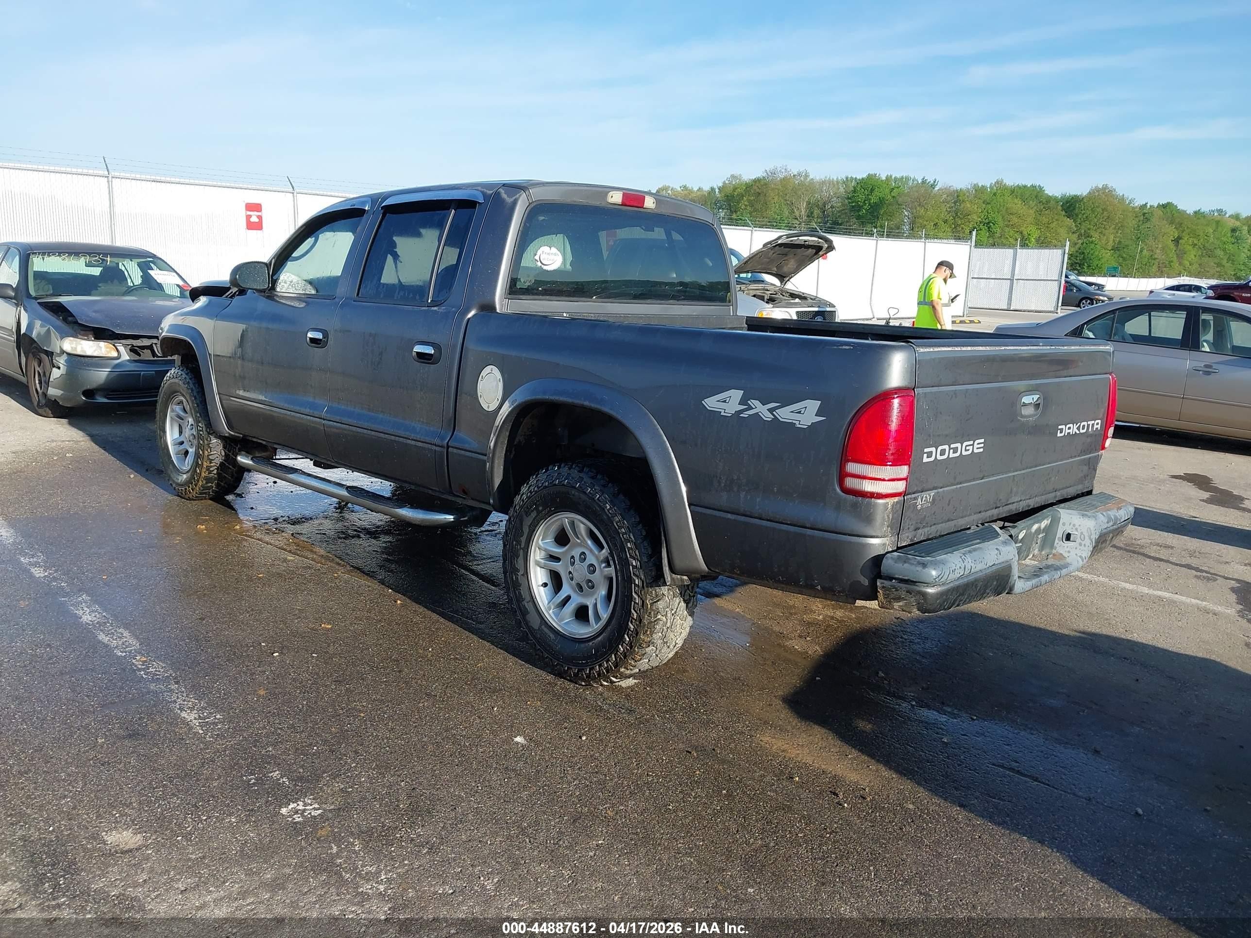 2003 Dodge Dakota Sport/sxt Серый vin: 1D7HG38X43S122585