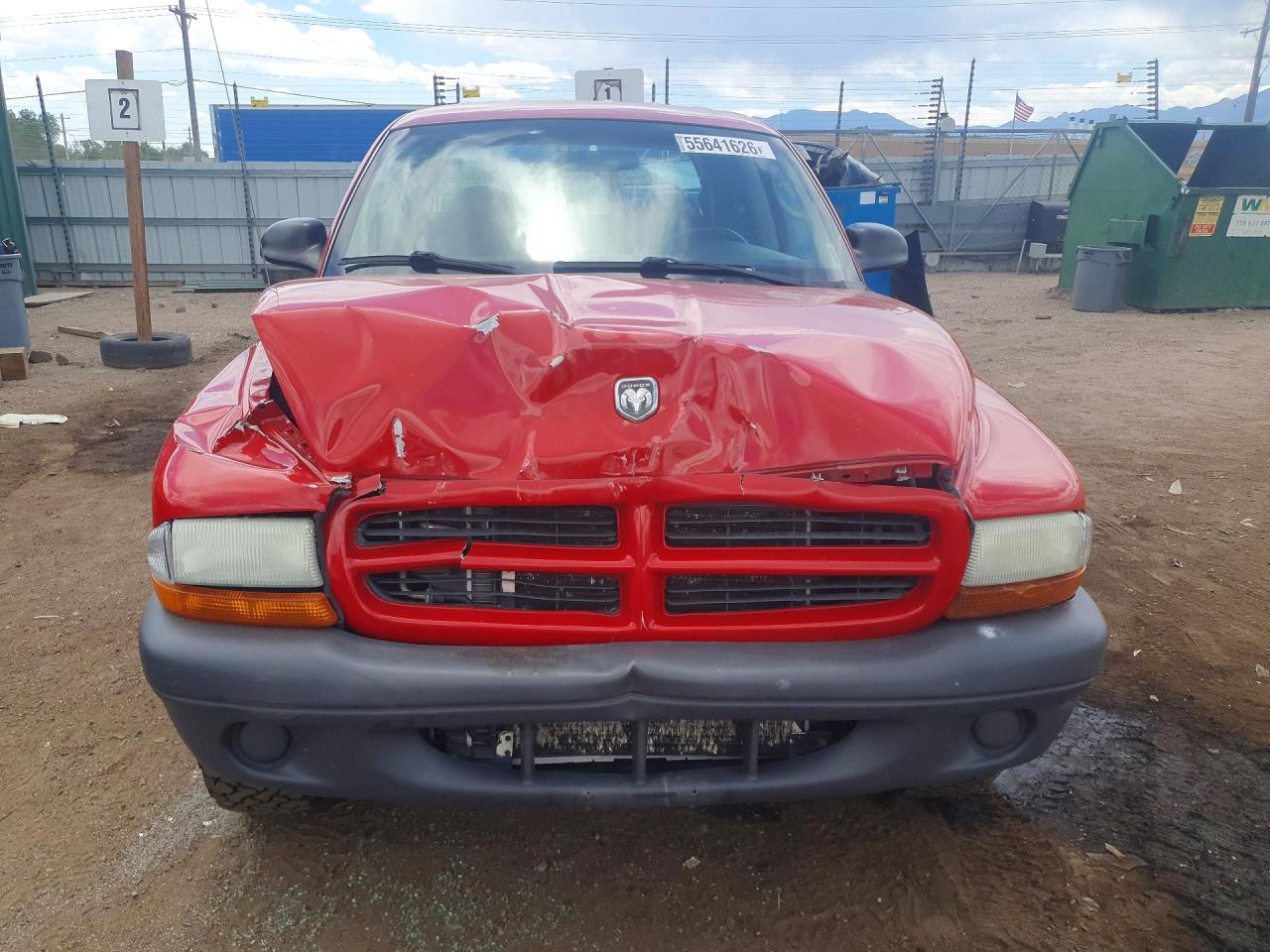 2003 Dodge Dakota Quad Sport Red vin: 1D7HG38X83S235276