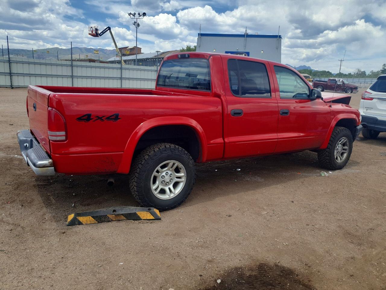 2003 Dodge Dakota Quad Sport Red vin: 1D7HG38X83S235276