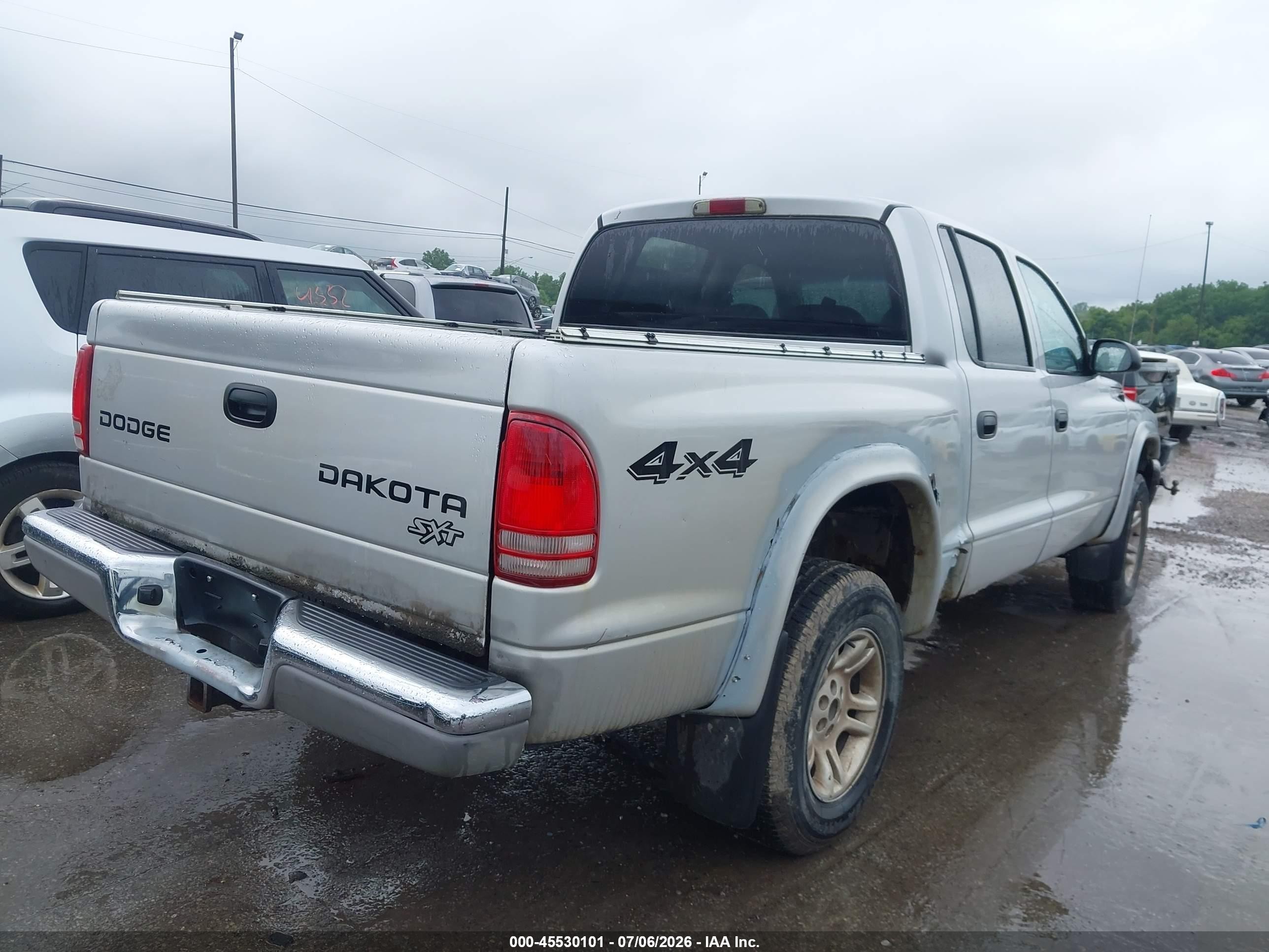 2003 Dodge Dakota Sport/sxt Silver vin: 1D7HG38X93S212752