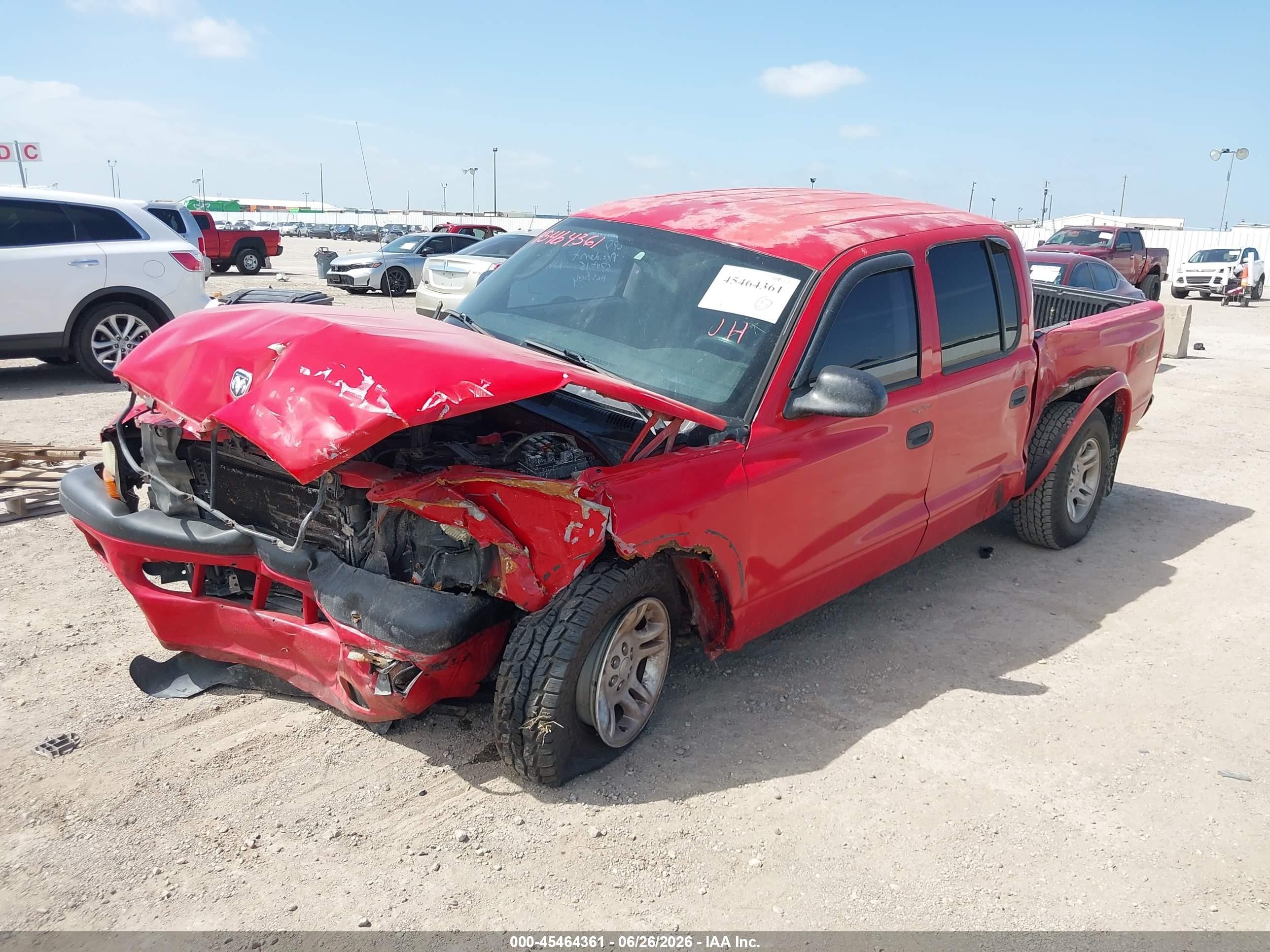2003 Dodge Dakota Sport/sxt Red vin: 1D7HG38XX3S124504