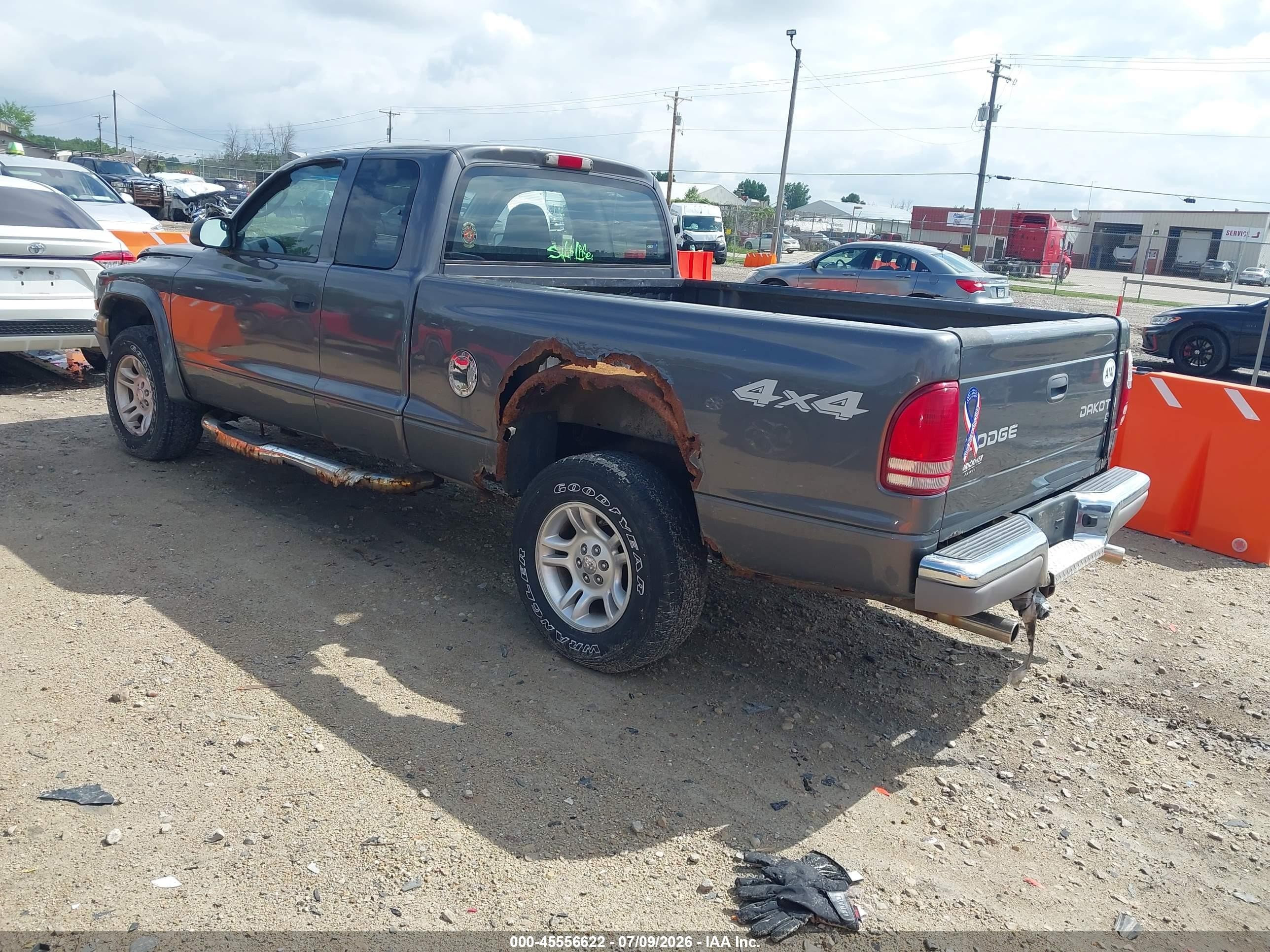 2004 Dodge Dakota Slt Gray vin: 1D7HG42K64S750149