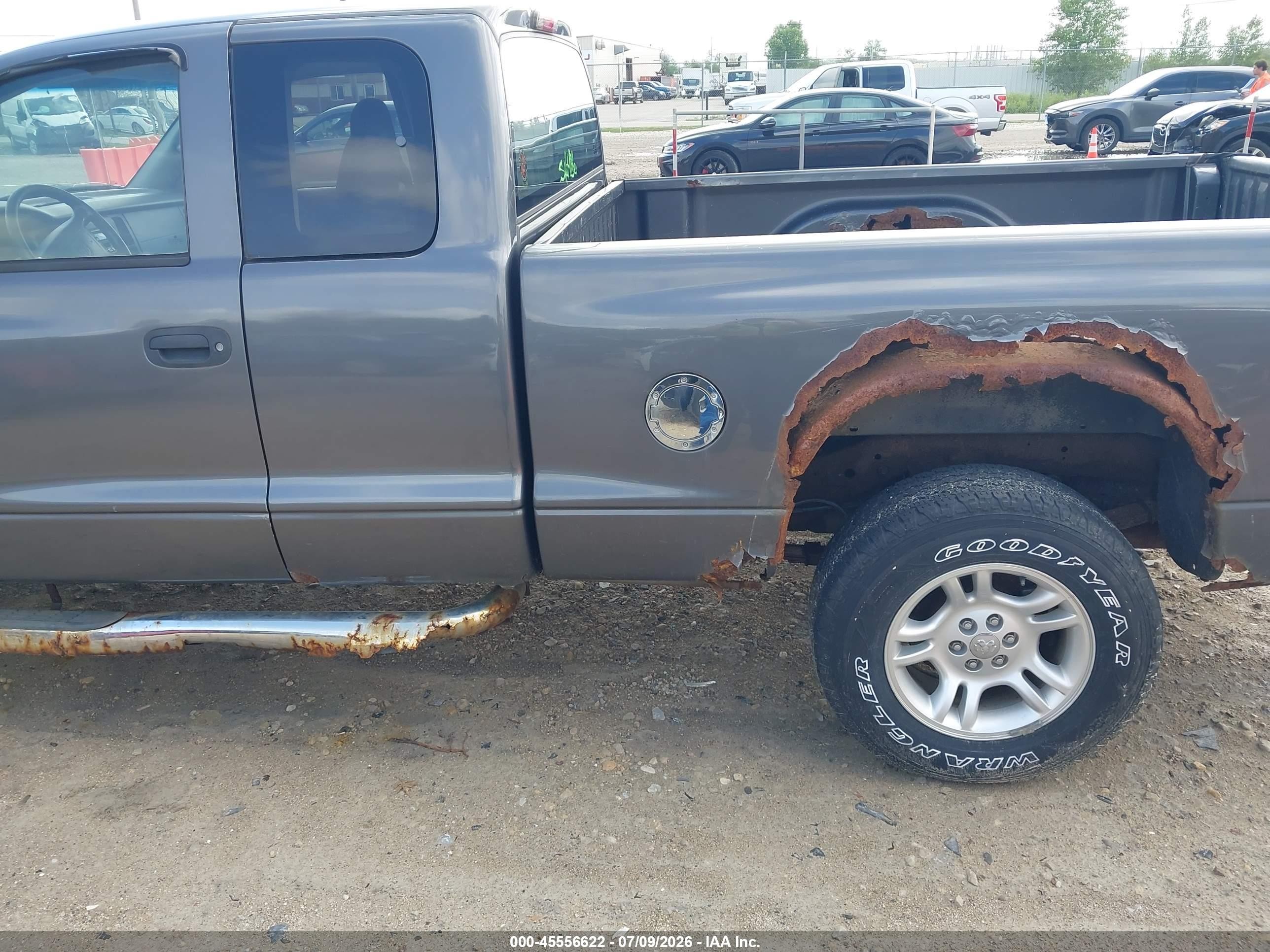 2004 Dodge Dakota Slt Gray vin: 1D7HG42K64S750149