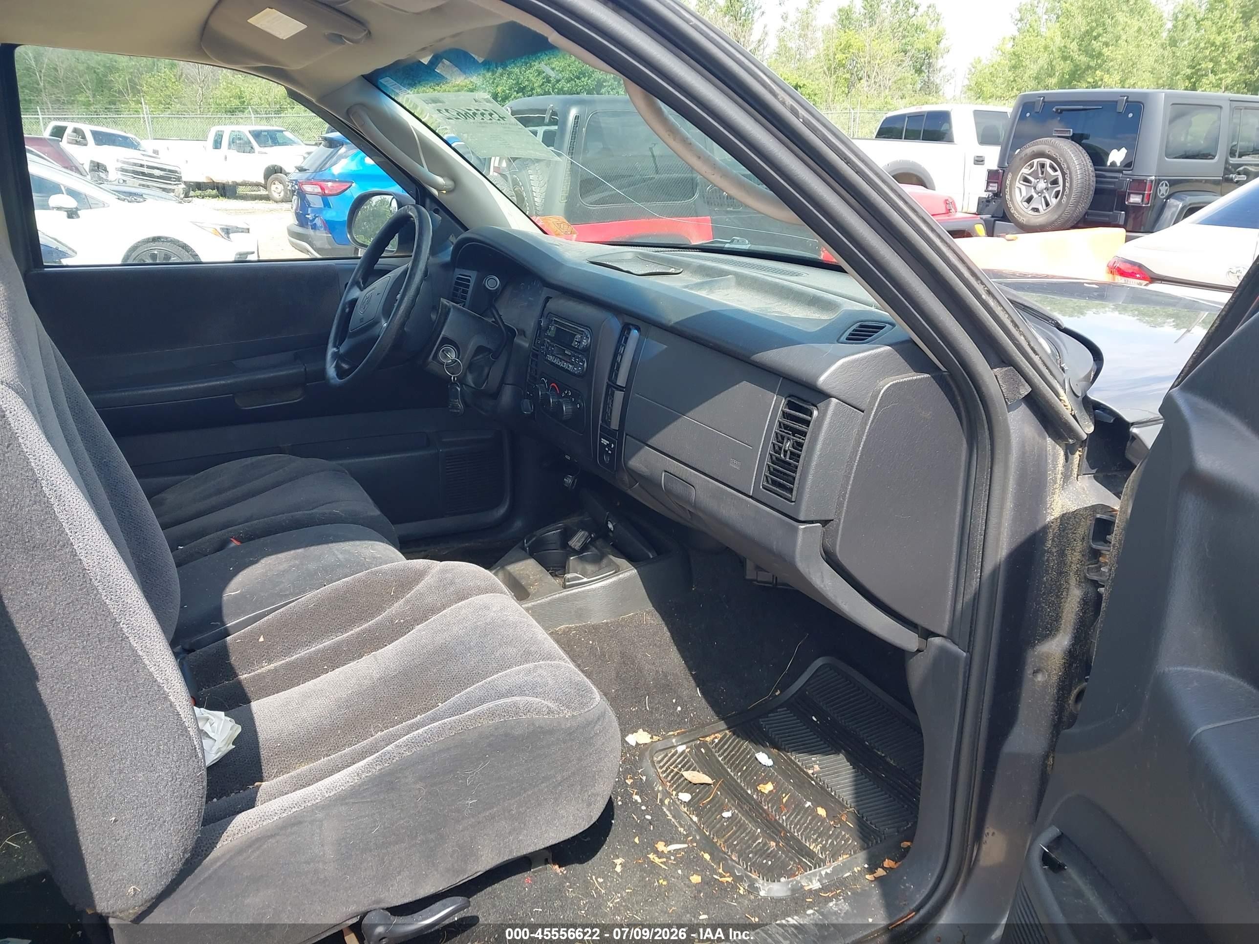 2004 Dodge Dakota Slt Gray vin: 1D7HG42K64S750149