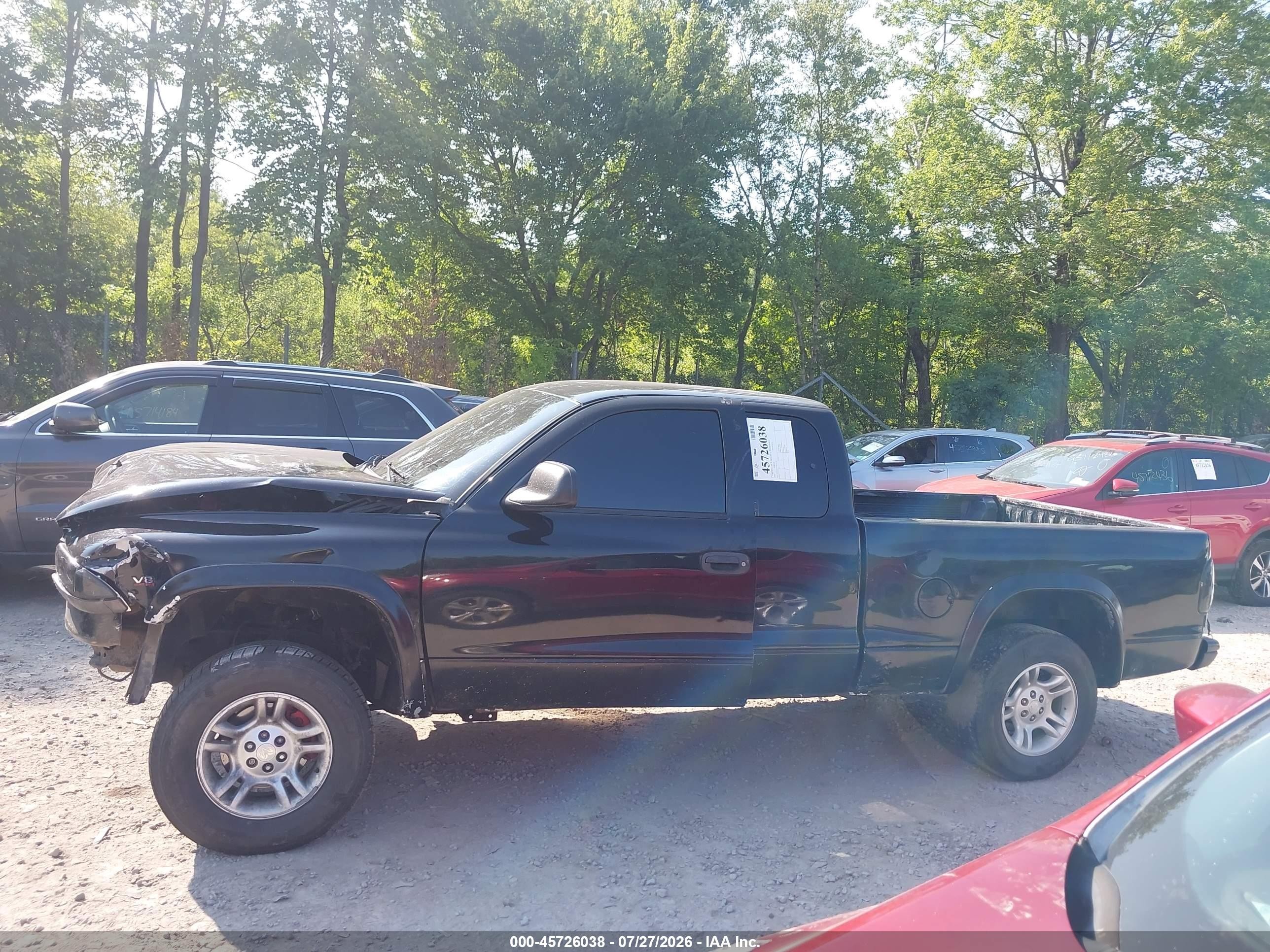 2003 Dodge Dakota Slt Black vin: 1D7HG42NX3S322139