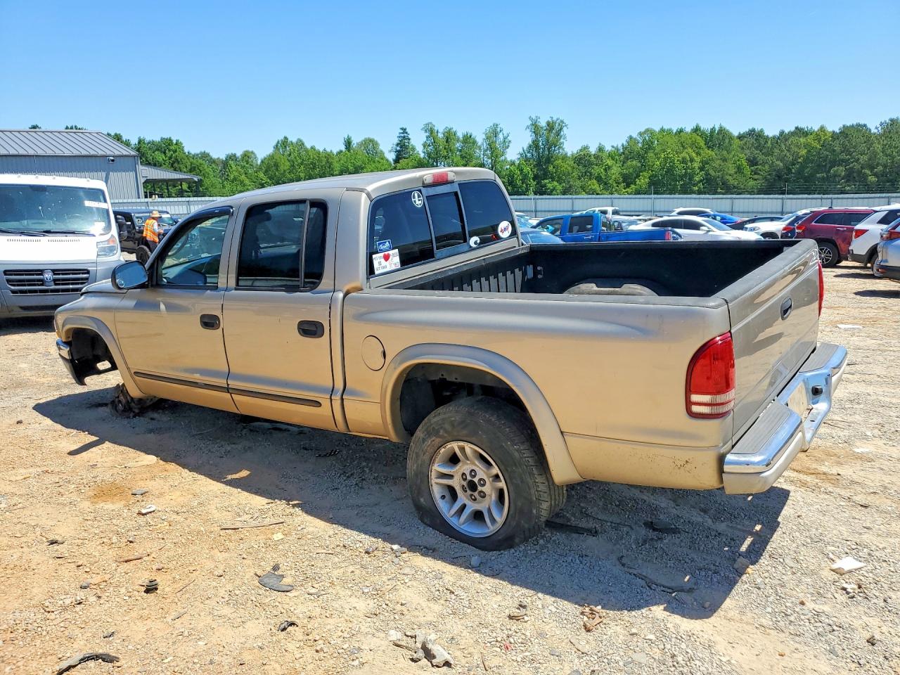 2004 Dodge Dakota Quad Slt Gold vin: 1D7HG48K64S739952