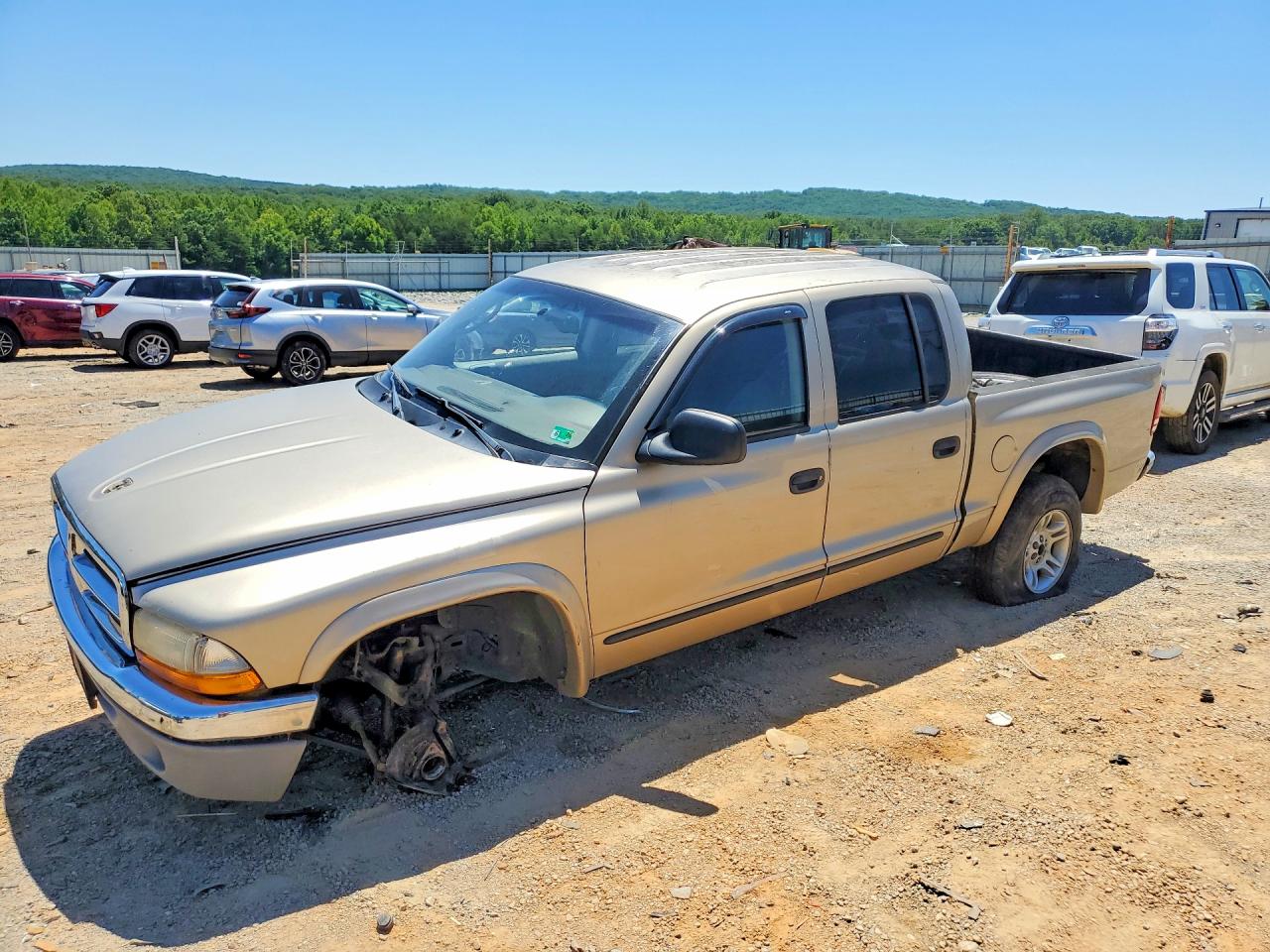 2004 Dodge Dakota Quad Slt Gold vin: 1D7HG48K64S739952