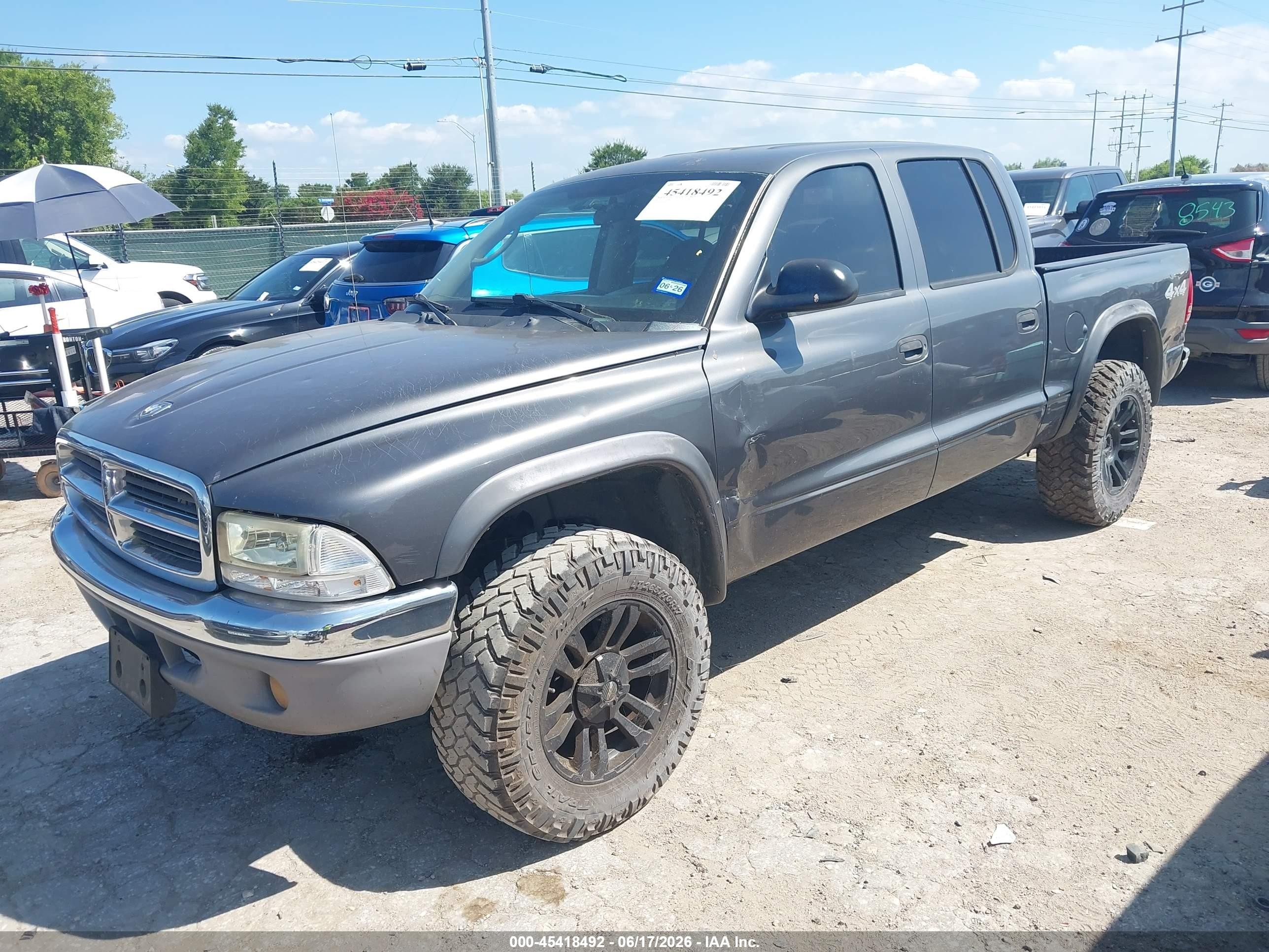 2003 Dodge Dakota Slt Gray vin: 1D7HG48N03S276067