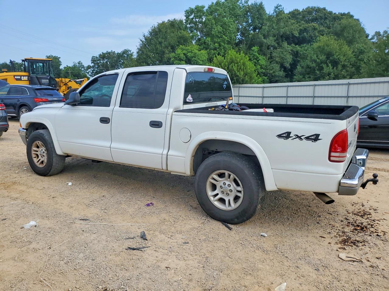 2004 Dodge Dakota Quad Slt Белый vin: 1D7HG48N04S536159