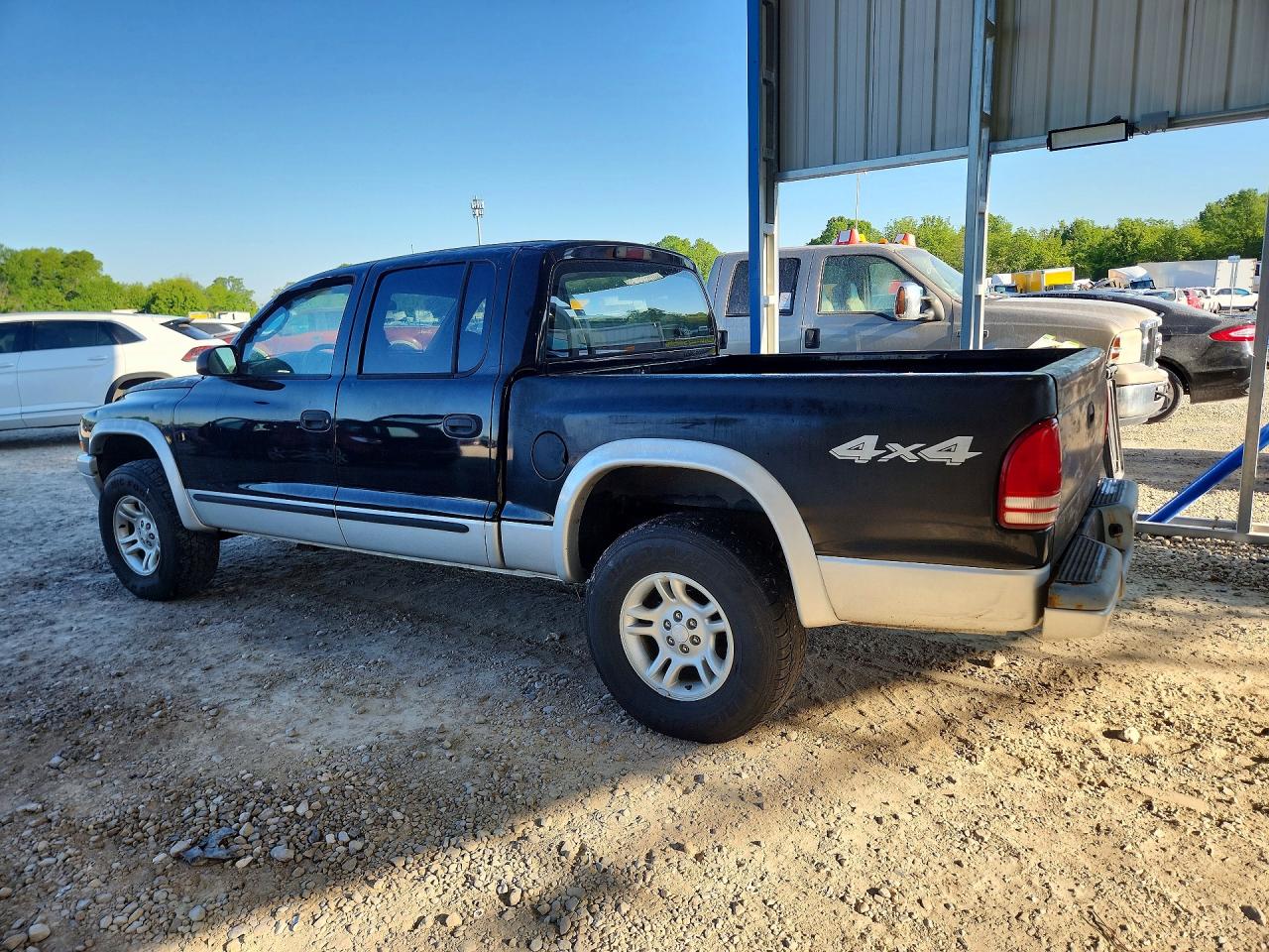 2004 Dodge Dakota Quad Slt Black vin: 1D7HG48N04S699412