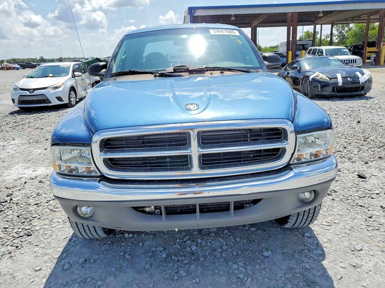2004 Dodge Dakota Quad Slt Blue vin: 1D7HG48N04S764422