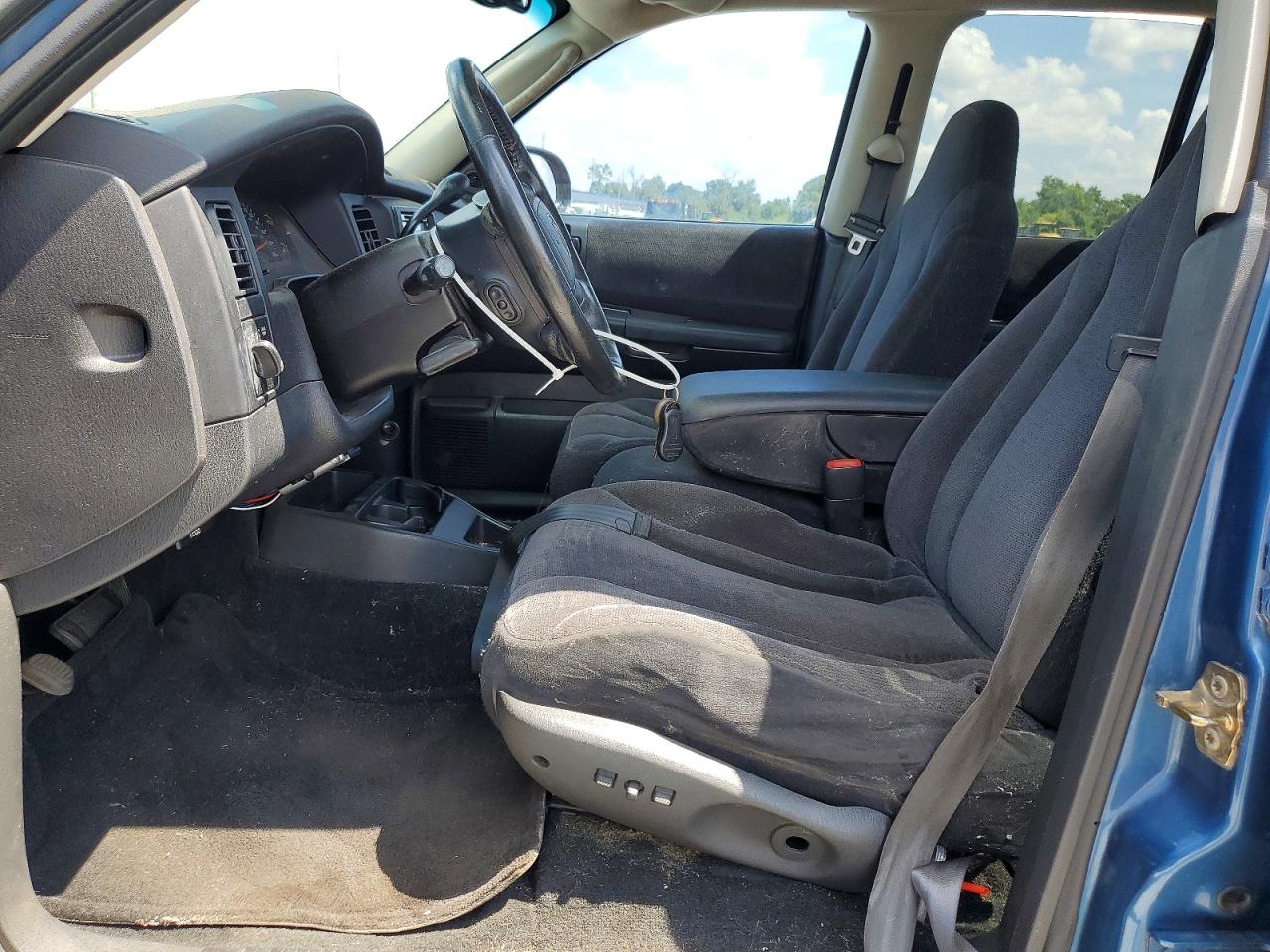 2004 Dodge Dakota Quad Slt Blue vin: 1D7HG48N04S764422