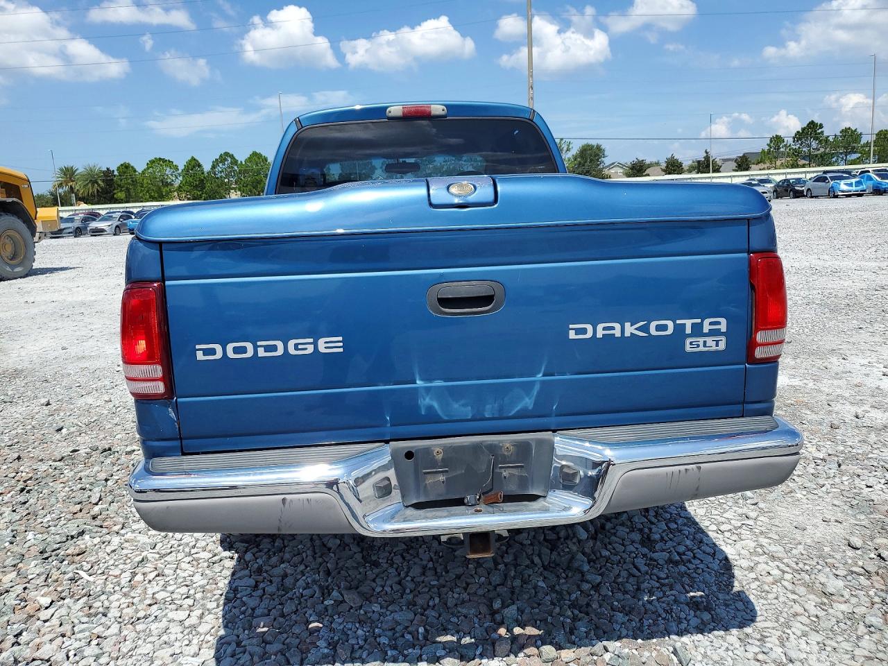 2004 Dodge Dakota Quad Slt Blue vin: 1D7HG48N04S764422