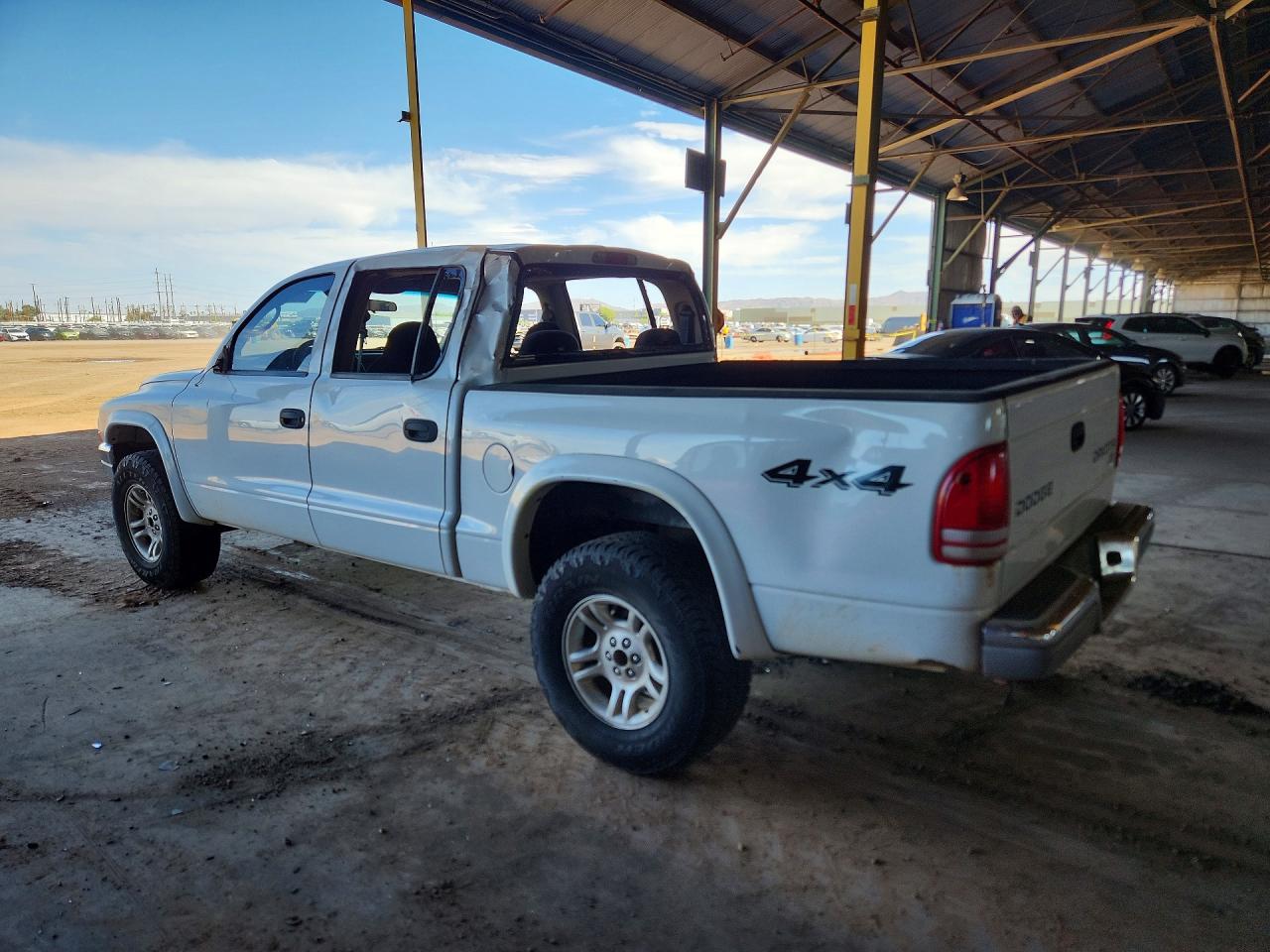 2003 Dodge Dakota Quad Slt White vin: 1D7HG48N13S345669