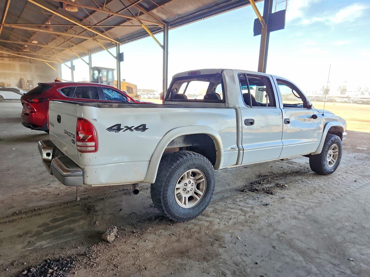 2003 Dodge Dakota Quad Slt White vin: 1D7HG48N13S345669