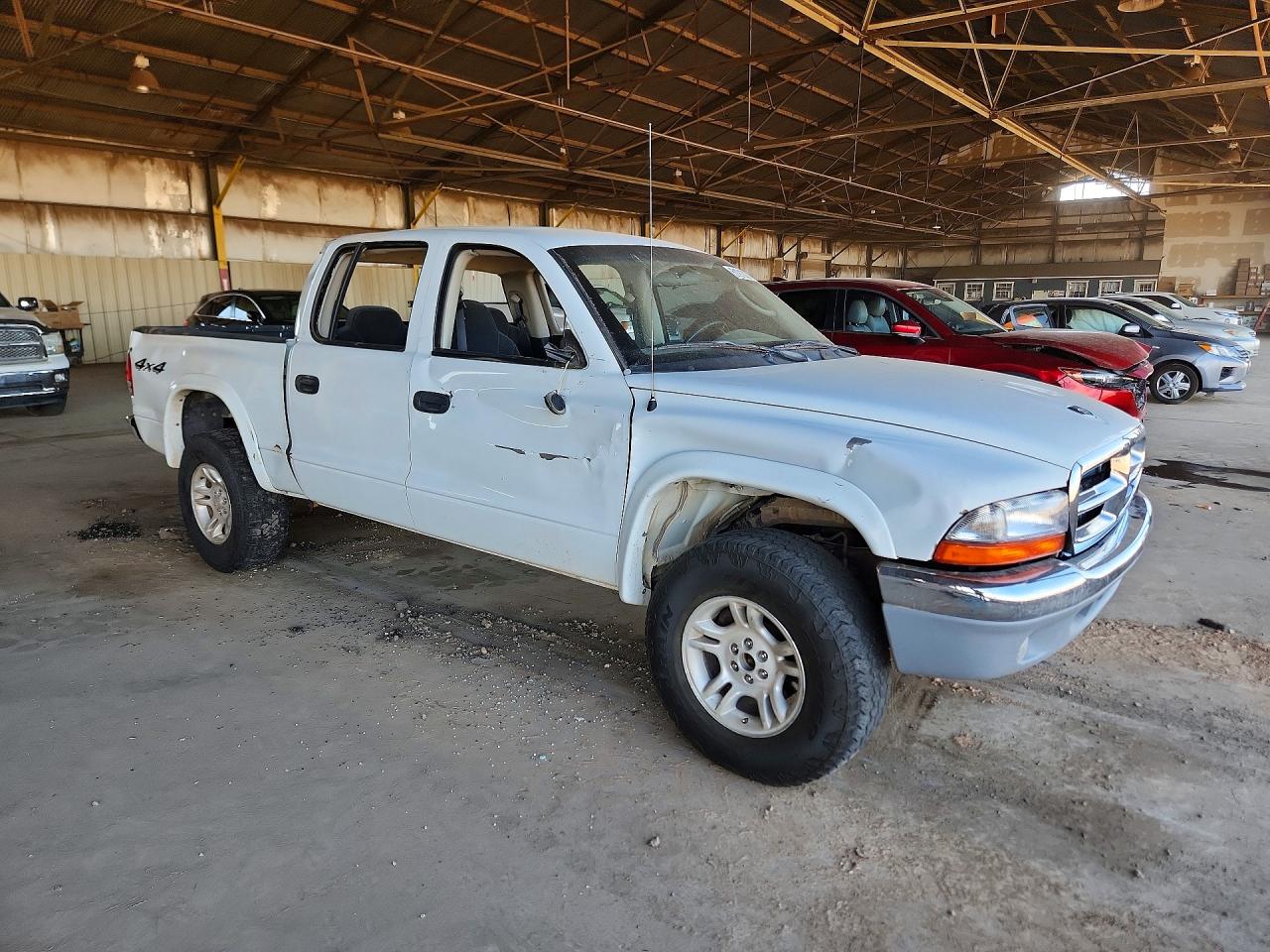 2003 Dodge Dakota Quad Slt White vin: 1D7HG48N13S345669