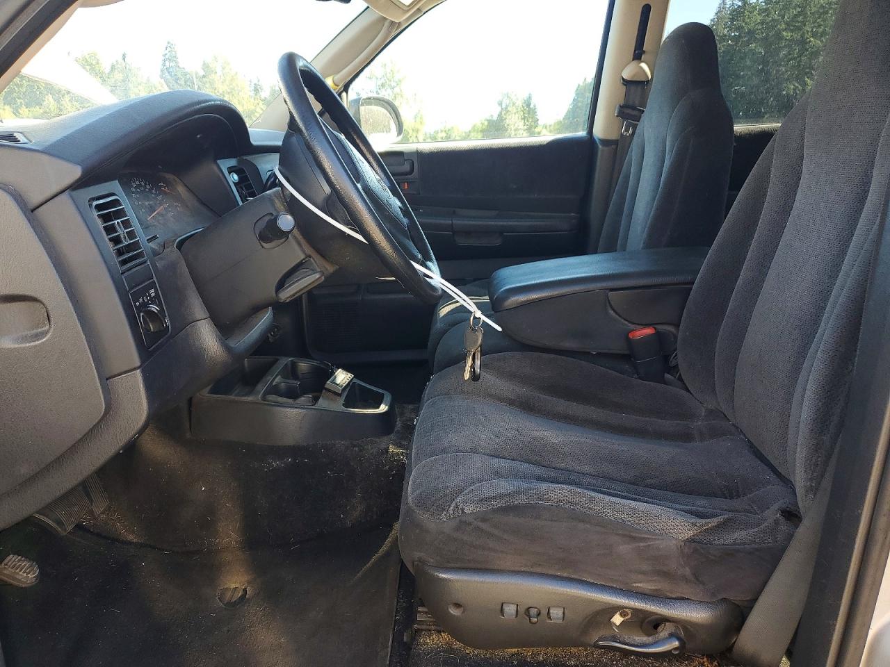 2004 Dodge Dakota Quad Slt Silver vin: 1D7HG48N14S693618