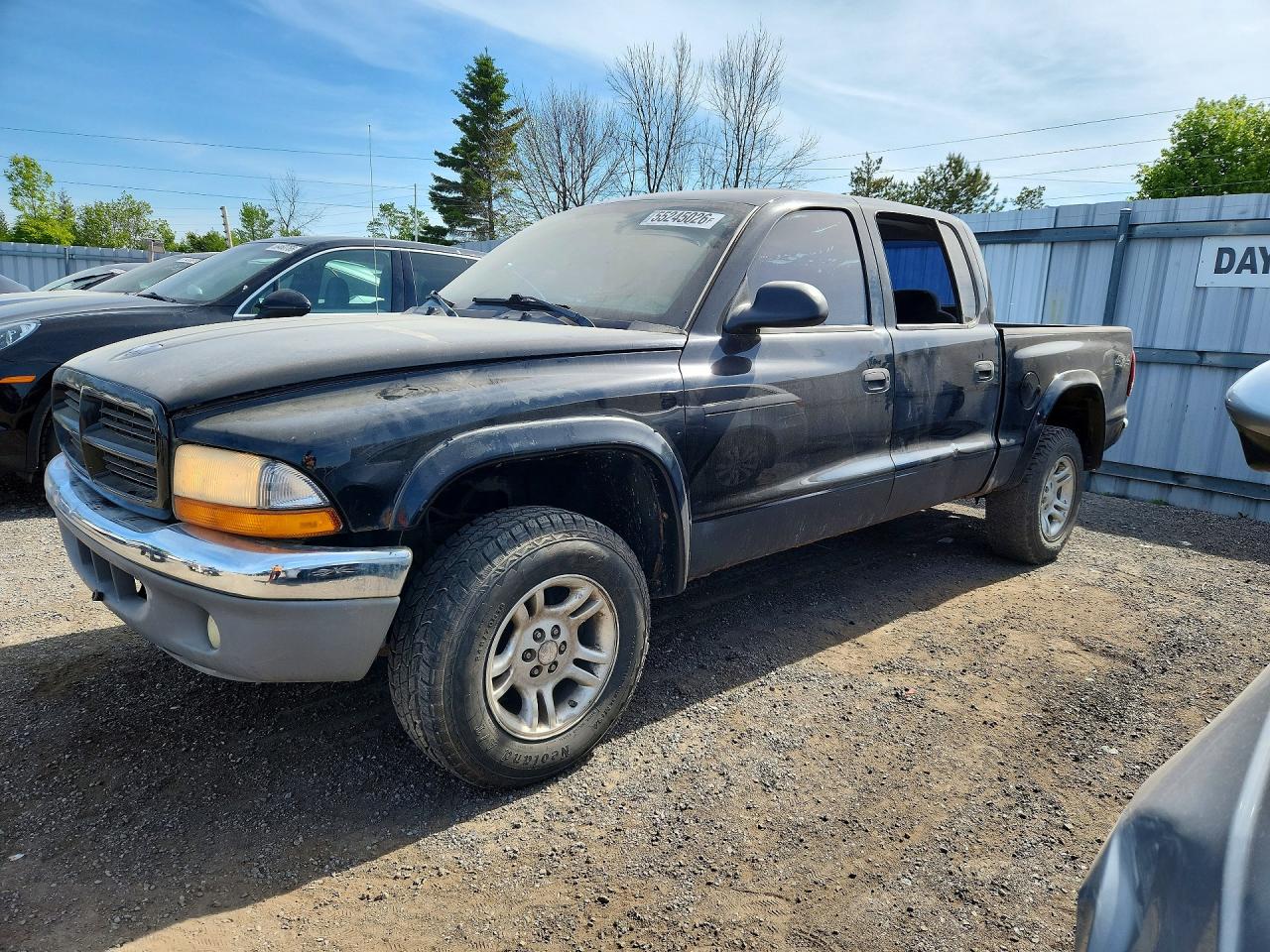 2004 Dodge Dakota Black vin: 1D7HG48N14S774246