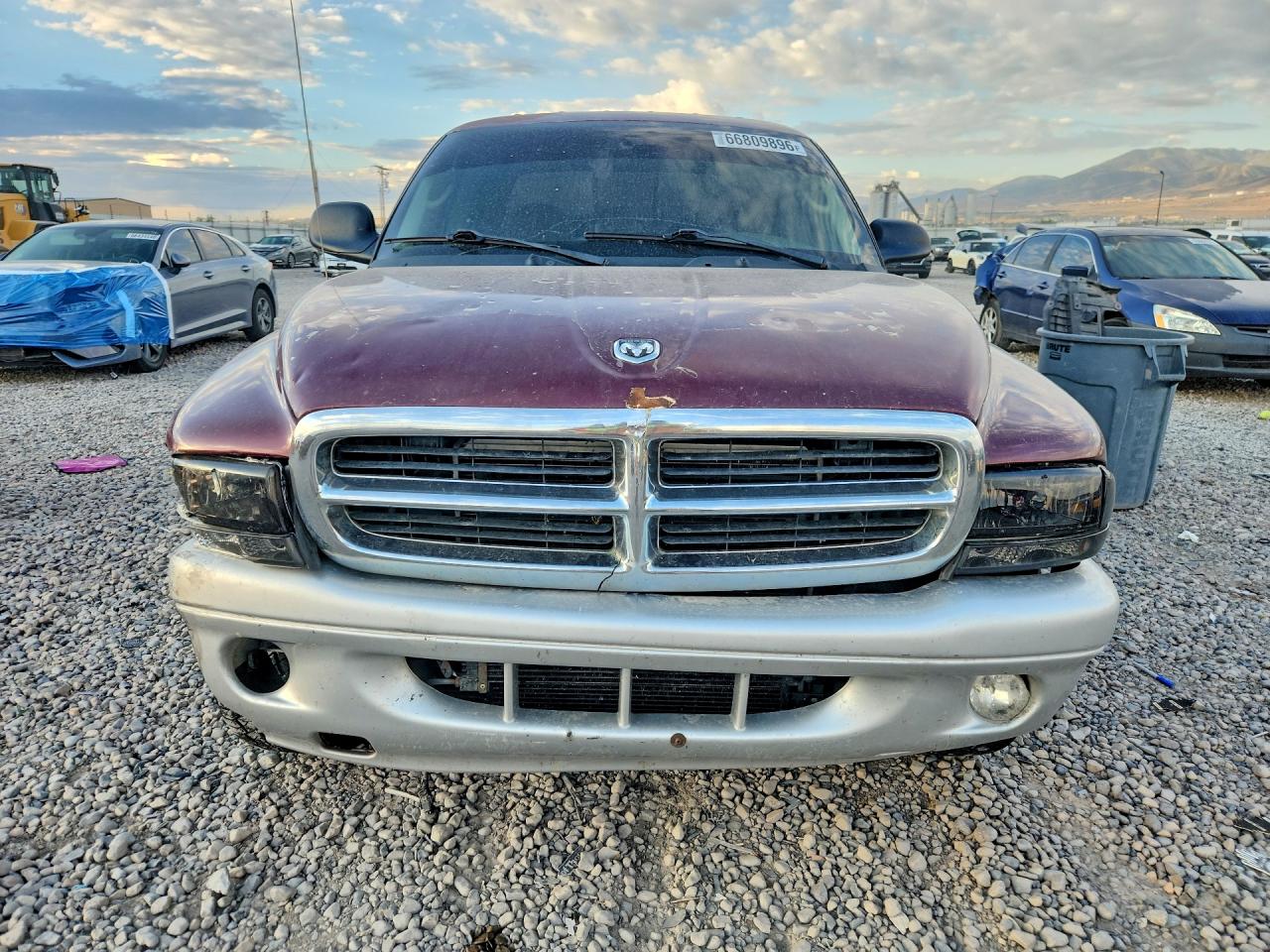 2003 Dodge Dakota Quad Slt Maroon vin: 1D7HG48N23S204755