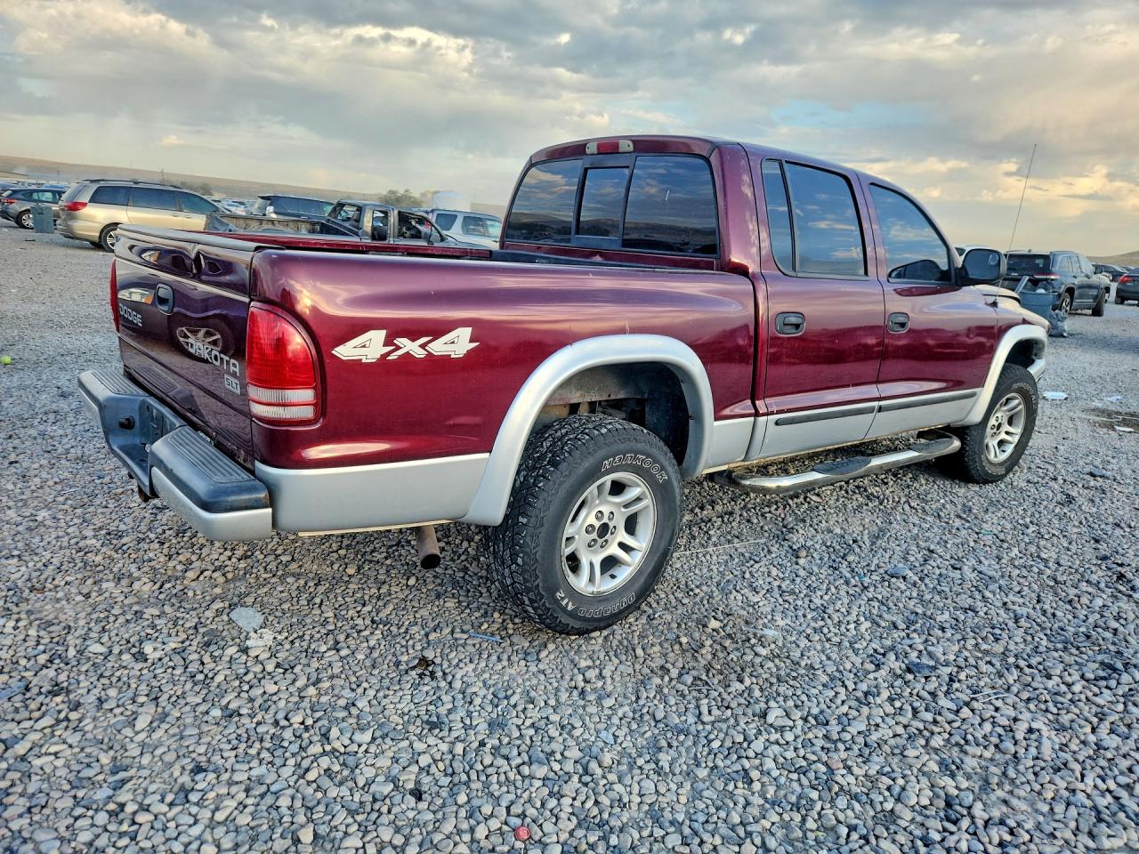 2003 Dodge Dakota Quad Slt Maroon vin: 1D7HG48N23S204755