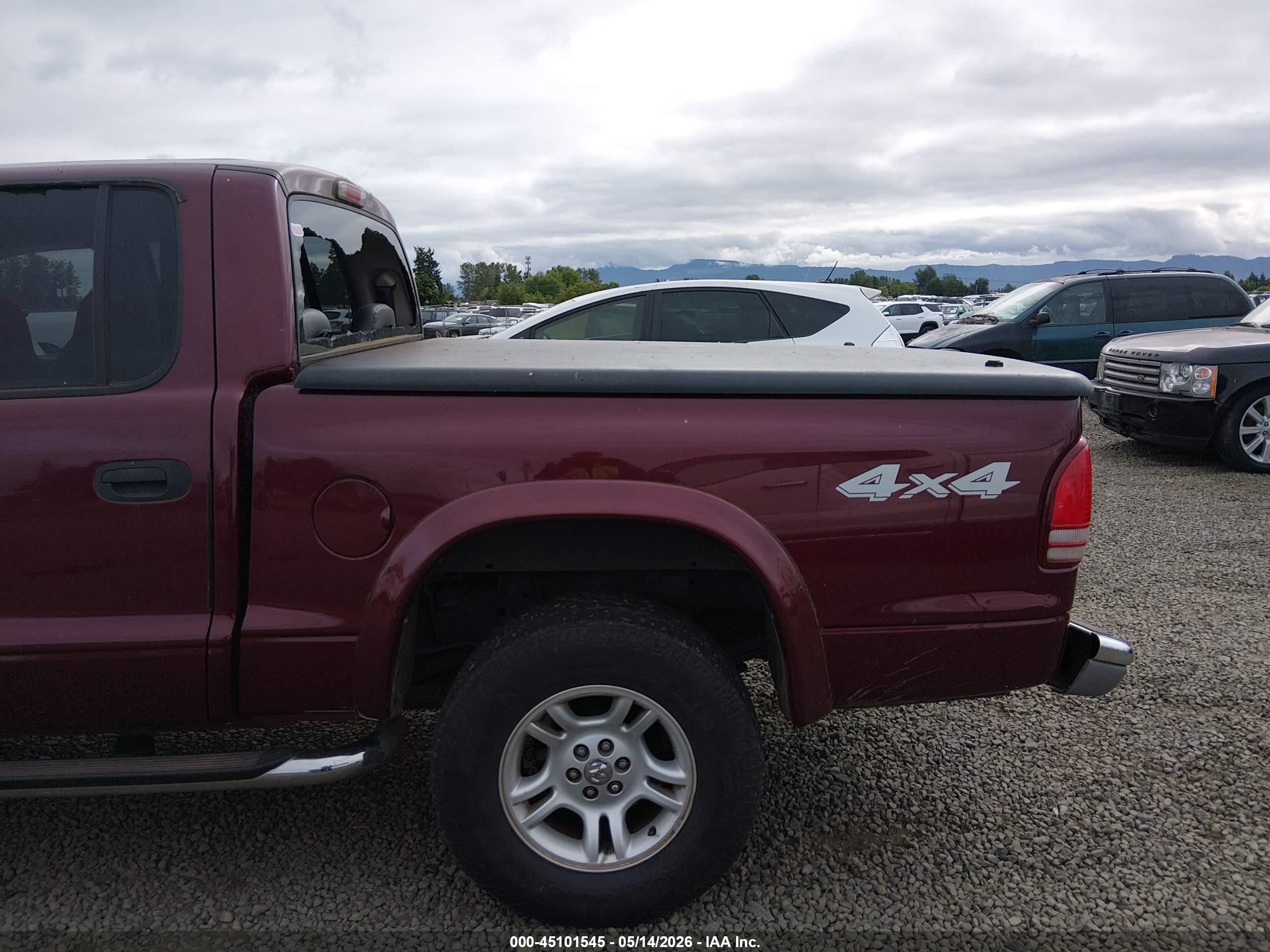 2003 Dodge Dakota Slt Red vin: 1D7HG48N23S312633