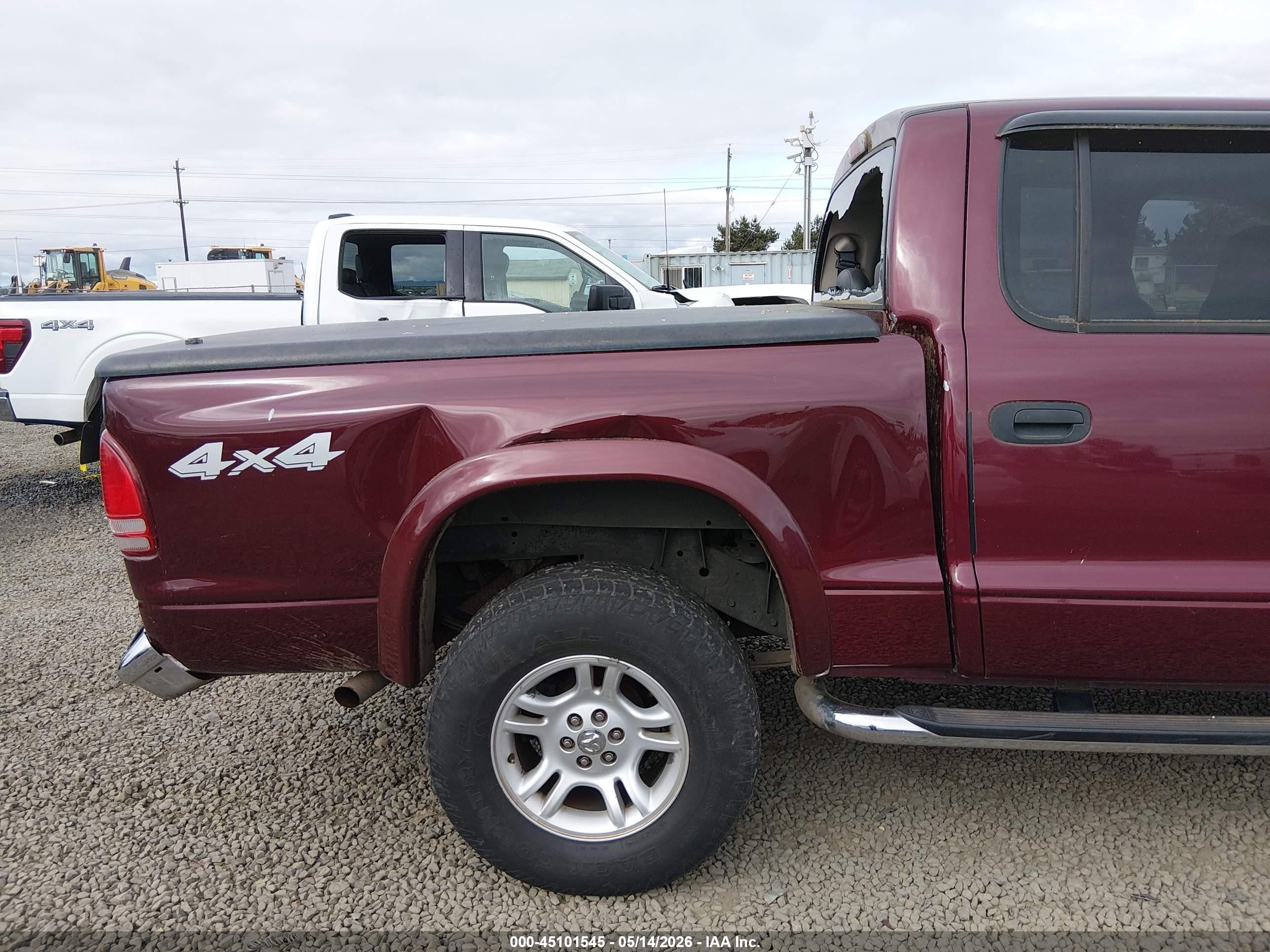 2003 Dodge Dakota Slt Red vin: 1D7HG48N23S312633