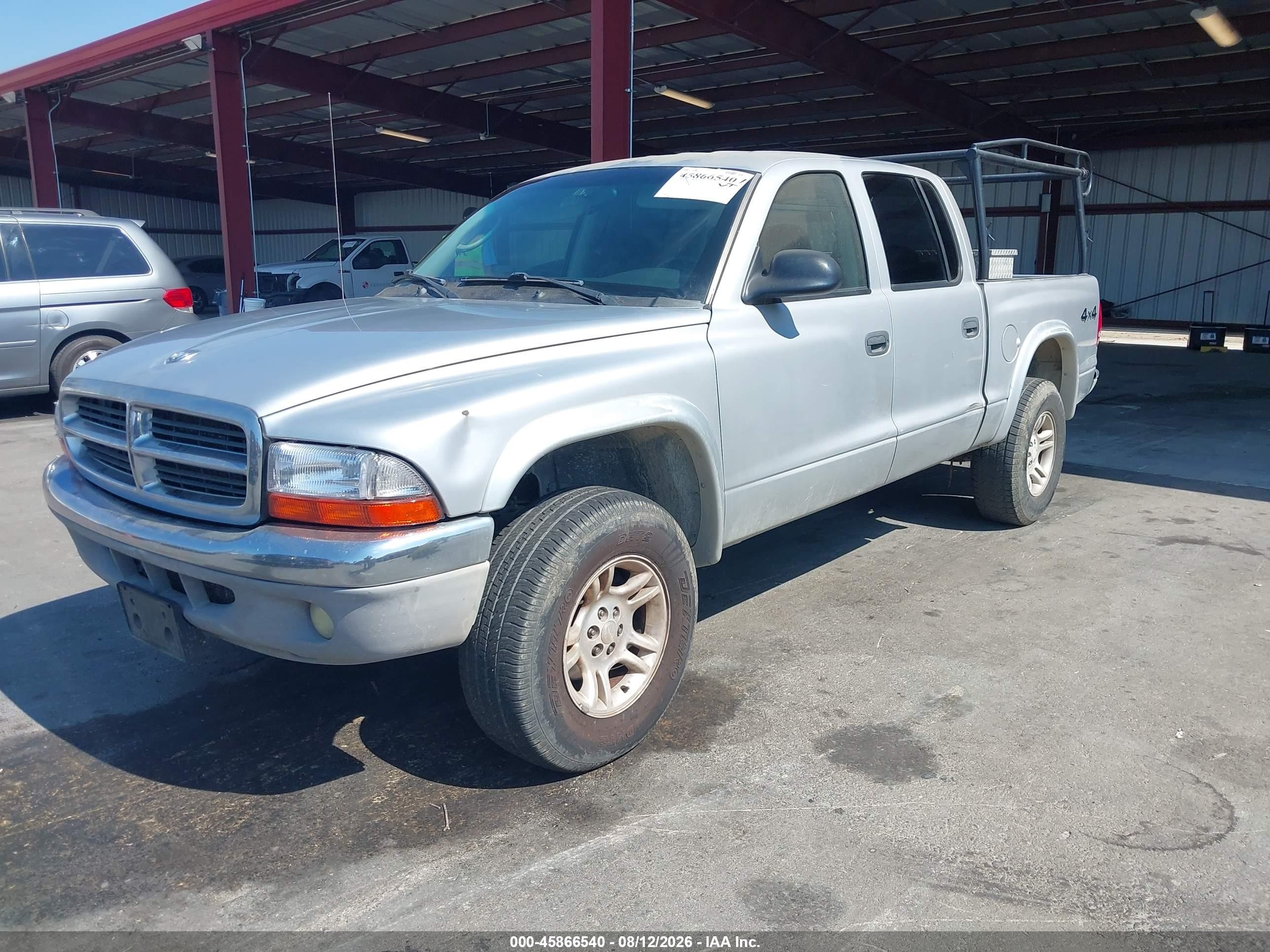 2004 Dodge Dakota Slt Silver vin: 1D7HG48N24S510338