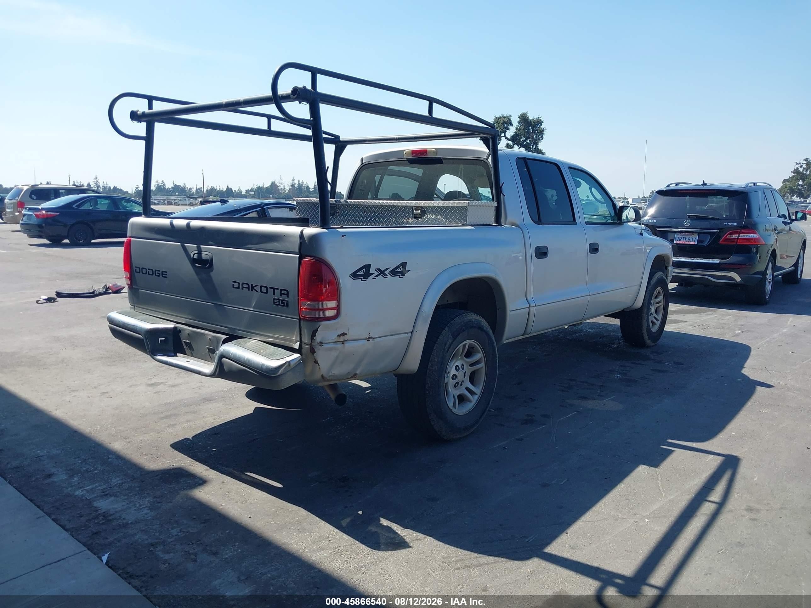 2004 Dodge Dakota Slt Silver vin: 1D7HG48N24S510338